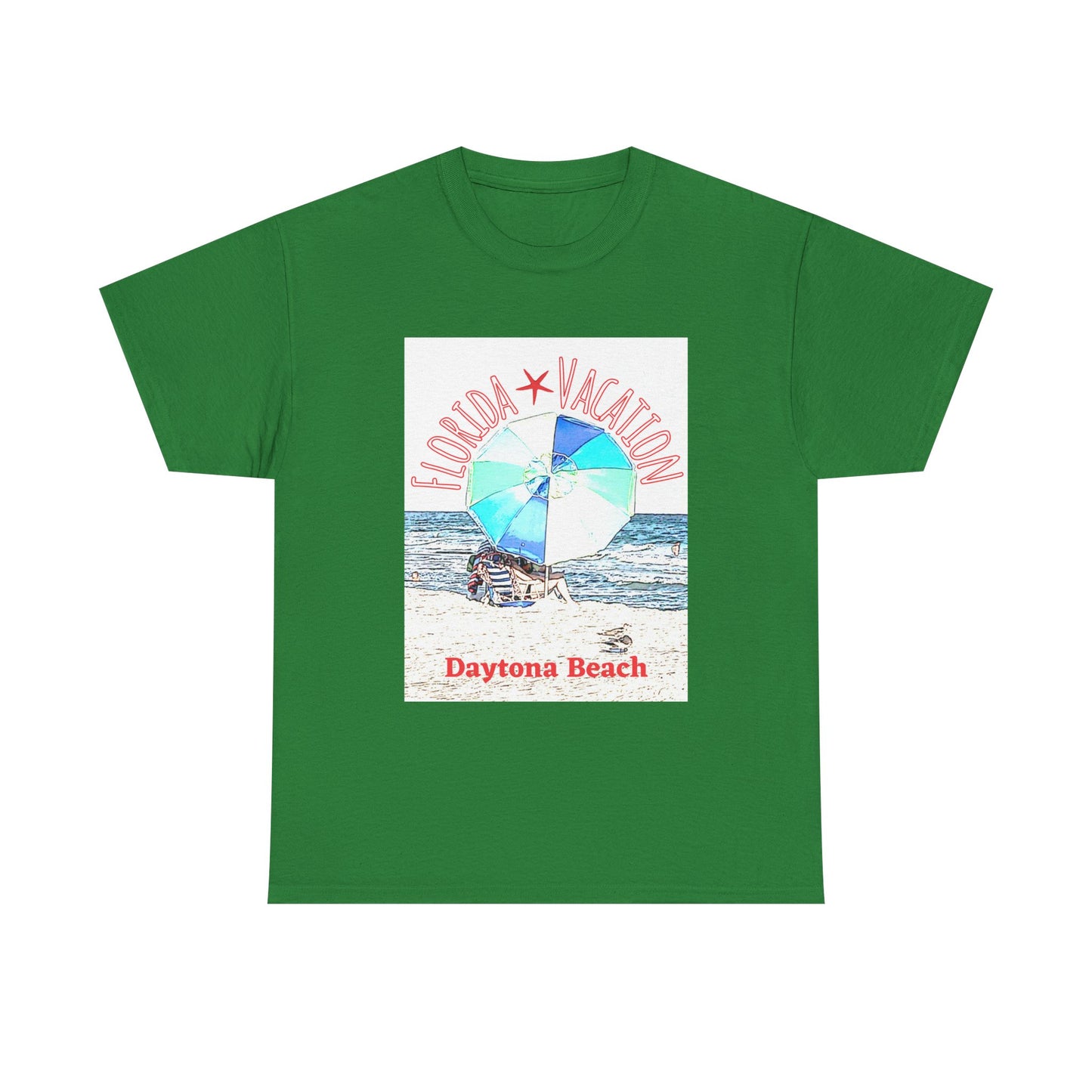 Florida Vacation Daytona Beach - Amazing Unisex Heavy Cotton Tee