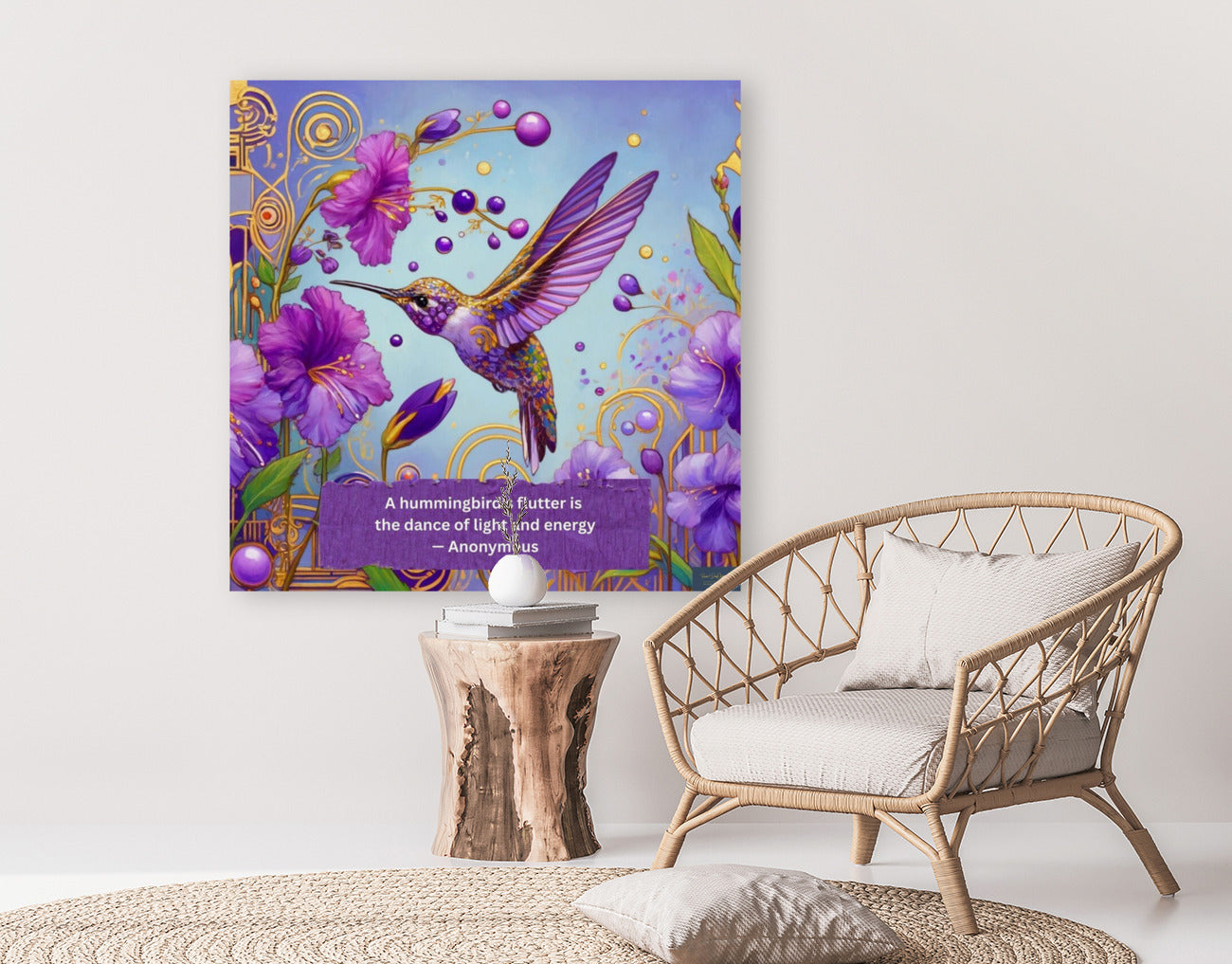 The Dance Of The Hummingbird| Giclee Paper-Wood- Metal- Canvas