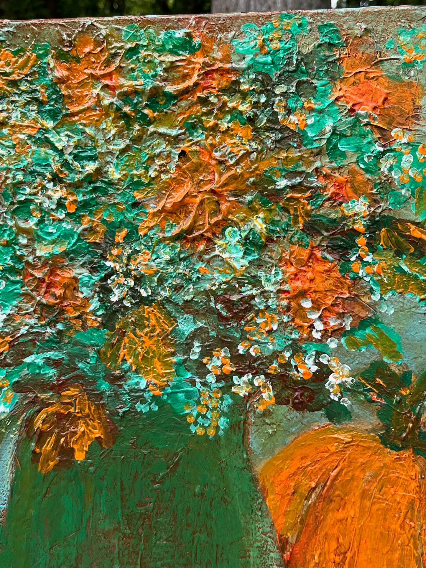 Autumn Wild Flower Bouquet. 16" x 20" x 0.5" – Acrylic- Glazed and Varnished