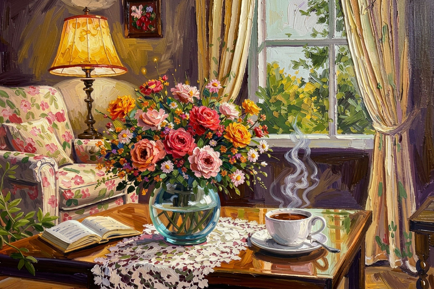 Cozy Corner Morning | Cottage Living Art | Giclée Paper • Canvas • Wood • Metal Panels