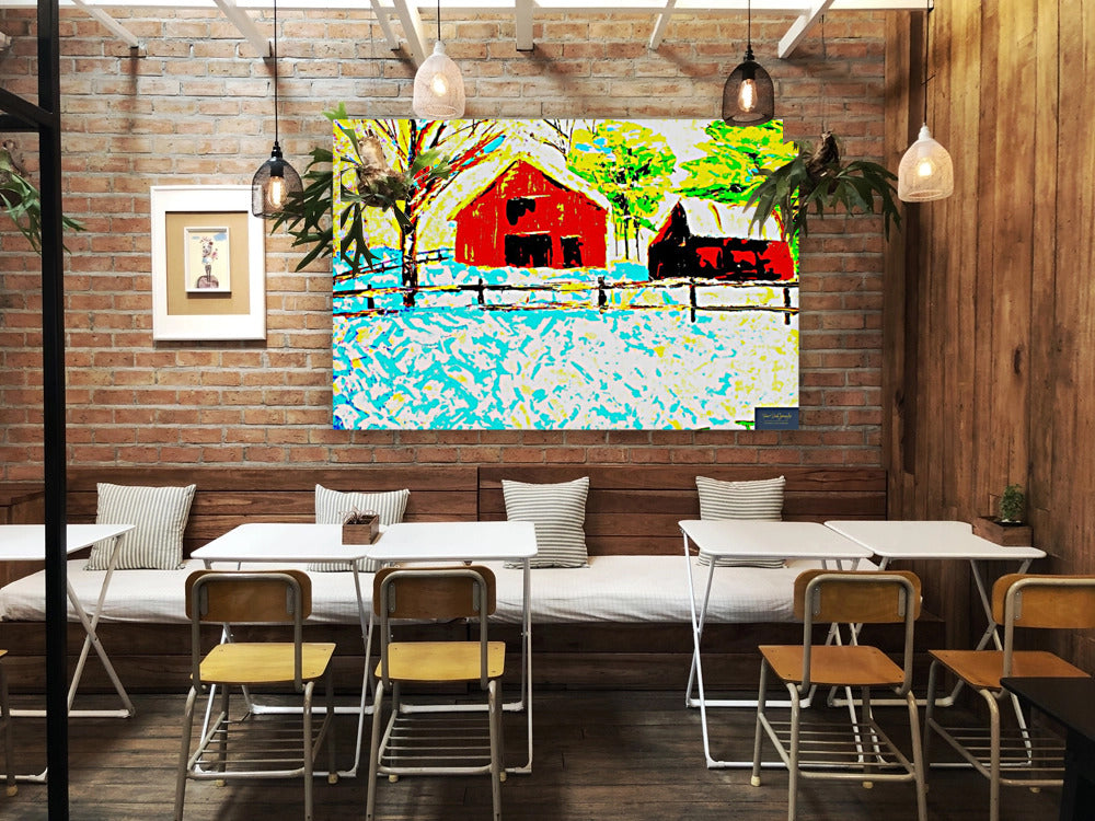 Red Forsyth Barns| Giclee Paper- Wood- Metal- Canvas