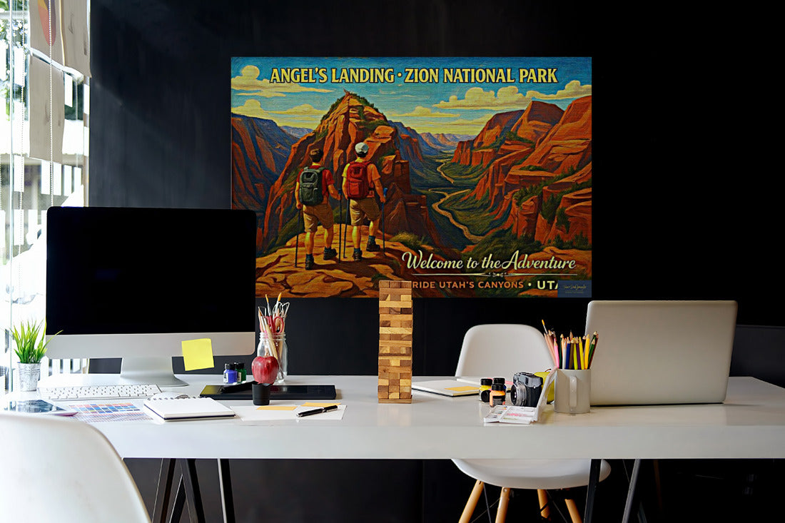 Angels Landing Zion National Park|Giclee Paper- Wood- Metal- Canvas