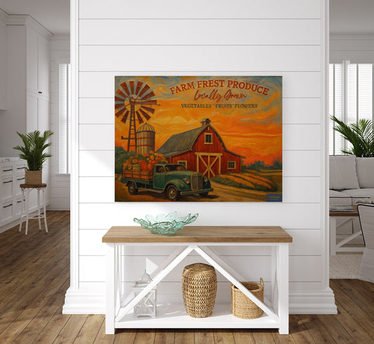 Fresh Grown Produce| Art Prints and Canvases. Giclee Paper- Wood-Metal- Canvas