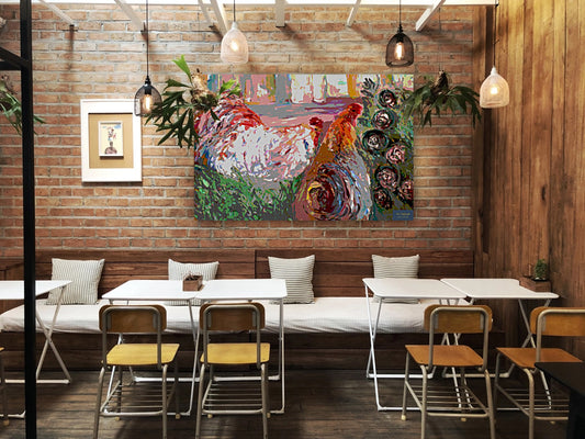 Fancy Feathers and Flowers-Animal-Prints, Canvas, Wood, or Metal Art