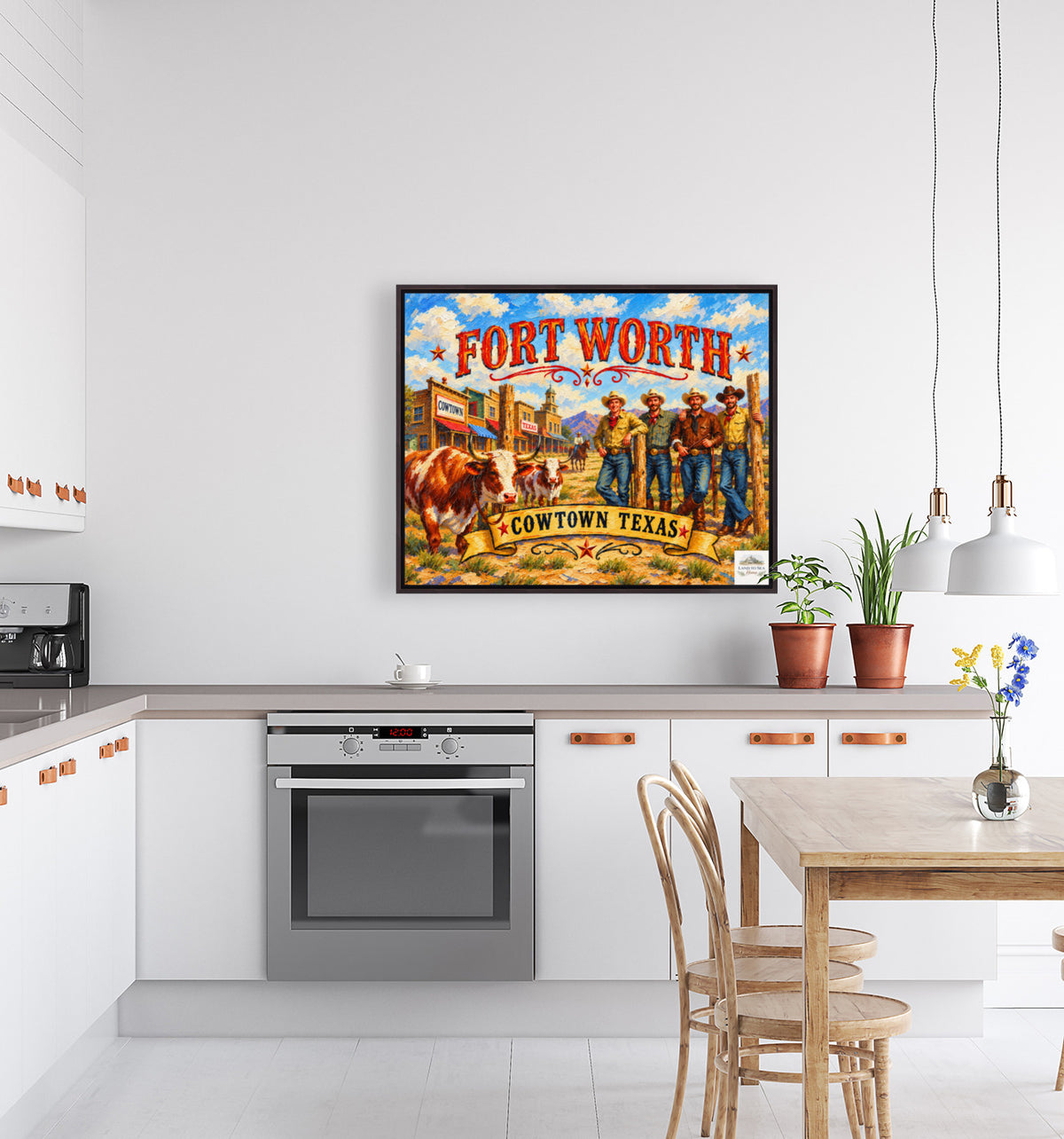 Ft. Worth Cowtown Texas| Western-Art-Animal| Prints, Canvas, Wood, or Metal Art