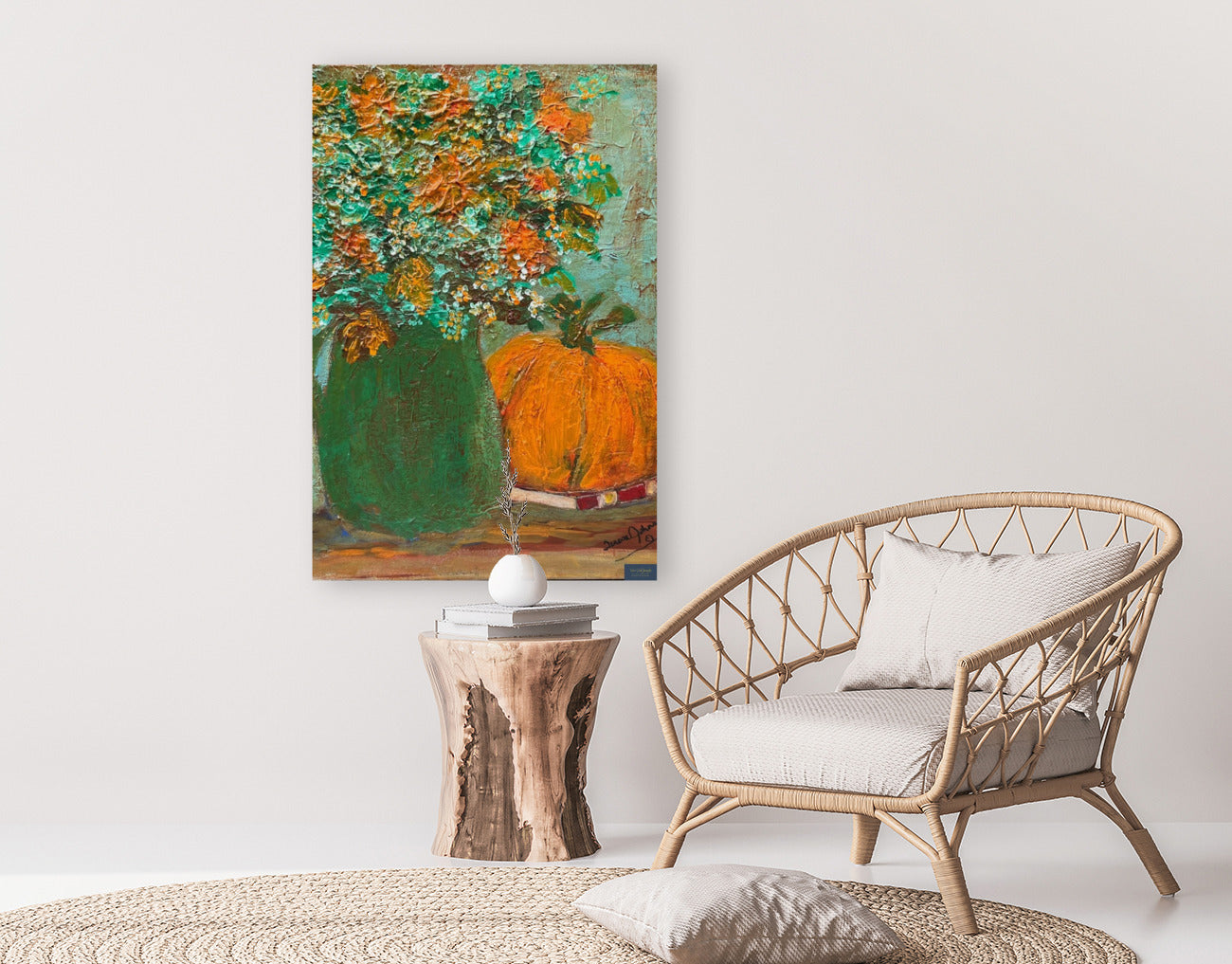 Autumn Wildflower Bouquet-Fine Art Print and Canvas