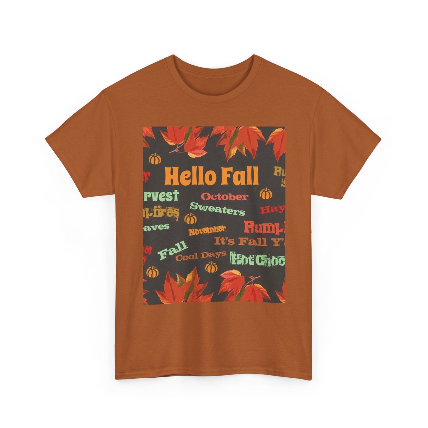 Hello Fall -Amazing Unisex Heavy Cotton Short Sleeve Tee Shirts!