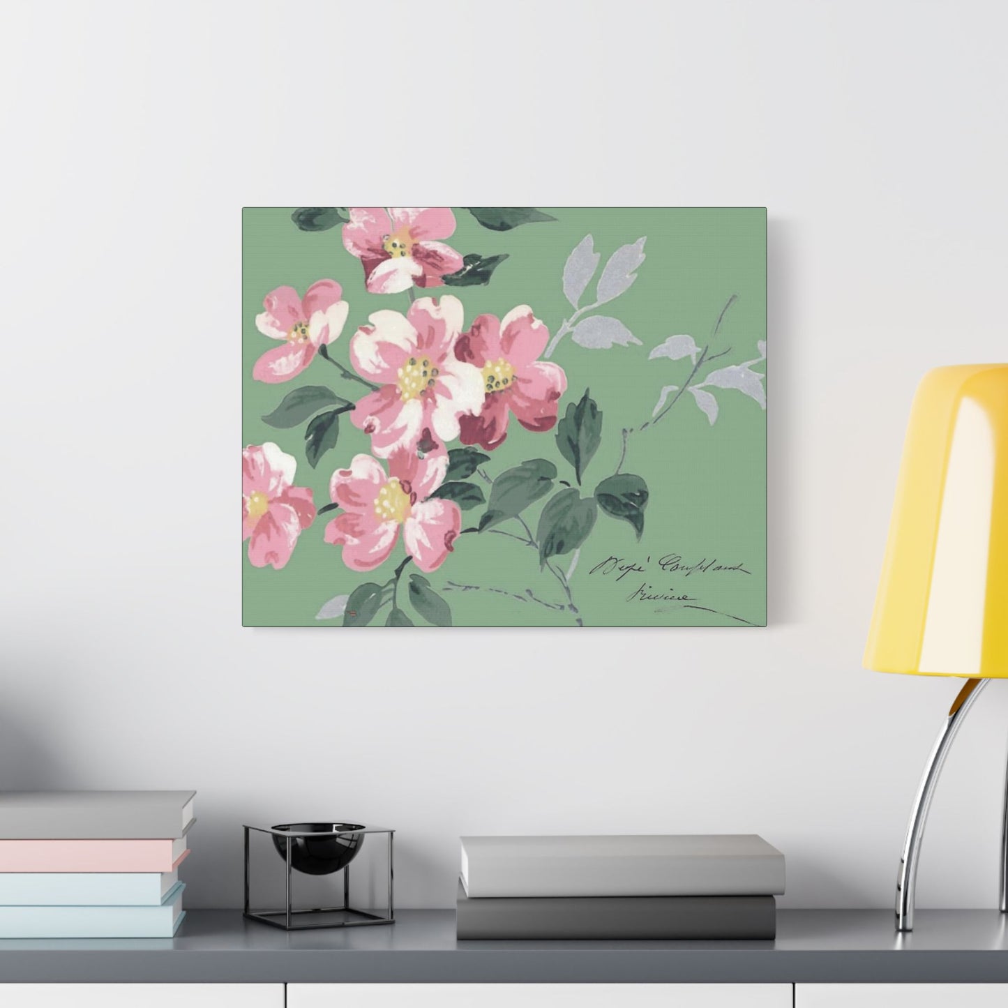 Pink Dogwood Art- Gallery Wrapped- Satin Stretched Canvas Gallery Wraps - No Frame Needed