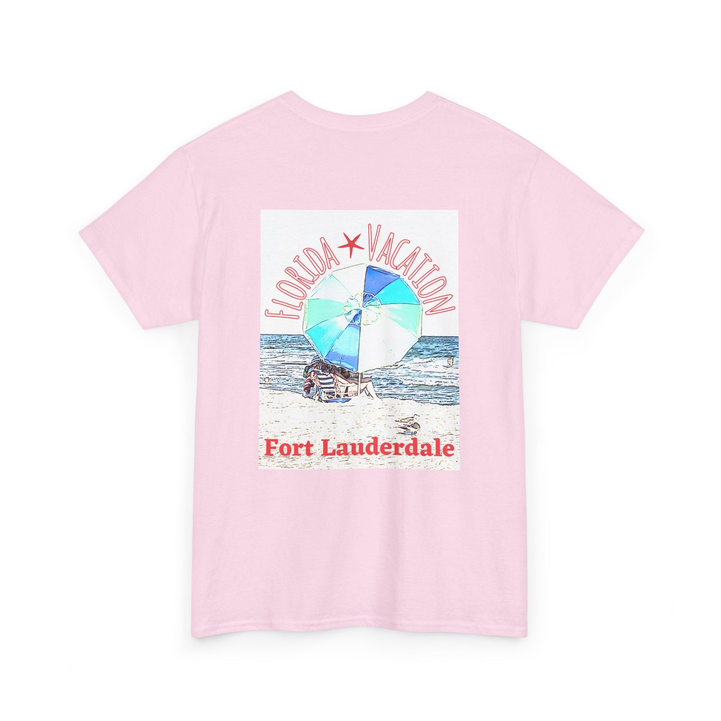 Florida Vacation Fort Lauderdale - Amazing Unisex Heavy Cotton Short Sleeve Tee Shirts!