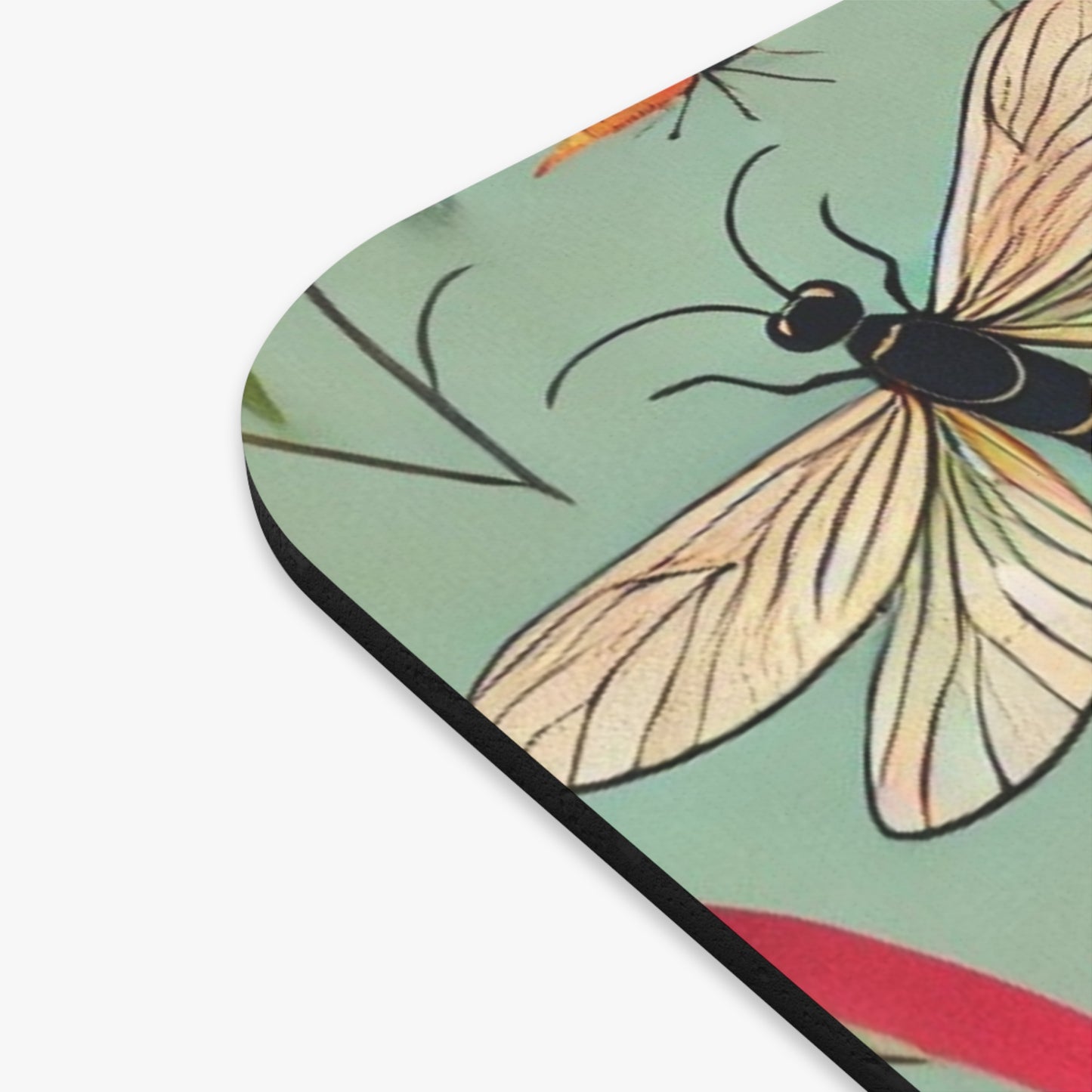 Fireflies and Garden Flowers Mousepad