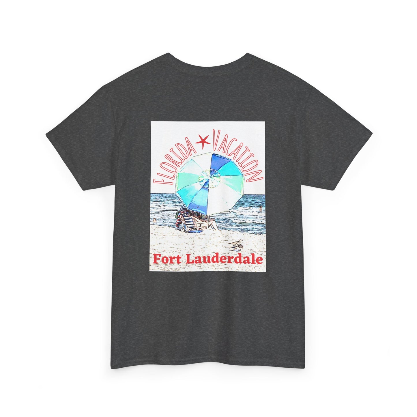 Florida Vacation Fort Lauderdale - Amazing Unisex Heavy Cotton Short Sleeve Tee Shirts!