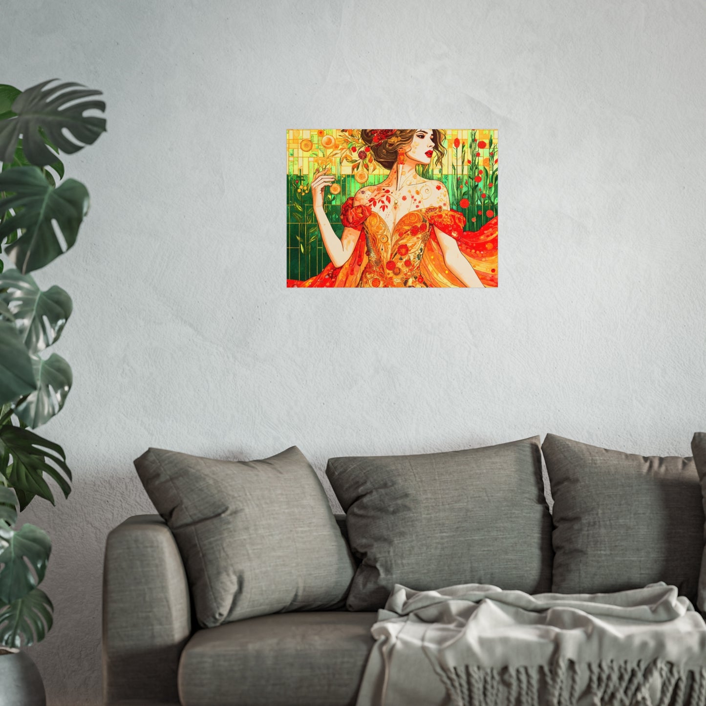 Autumn Queen Art- Giclée Technique Fine Art Posters- No Frame