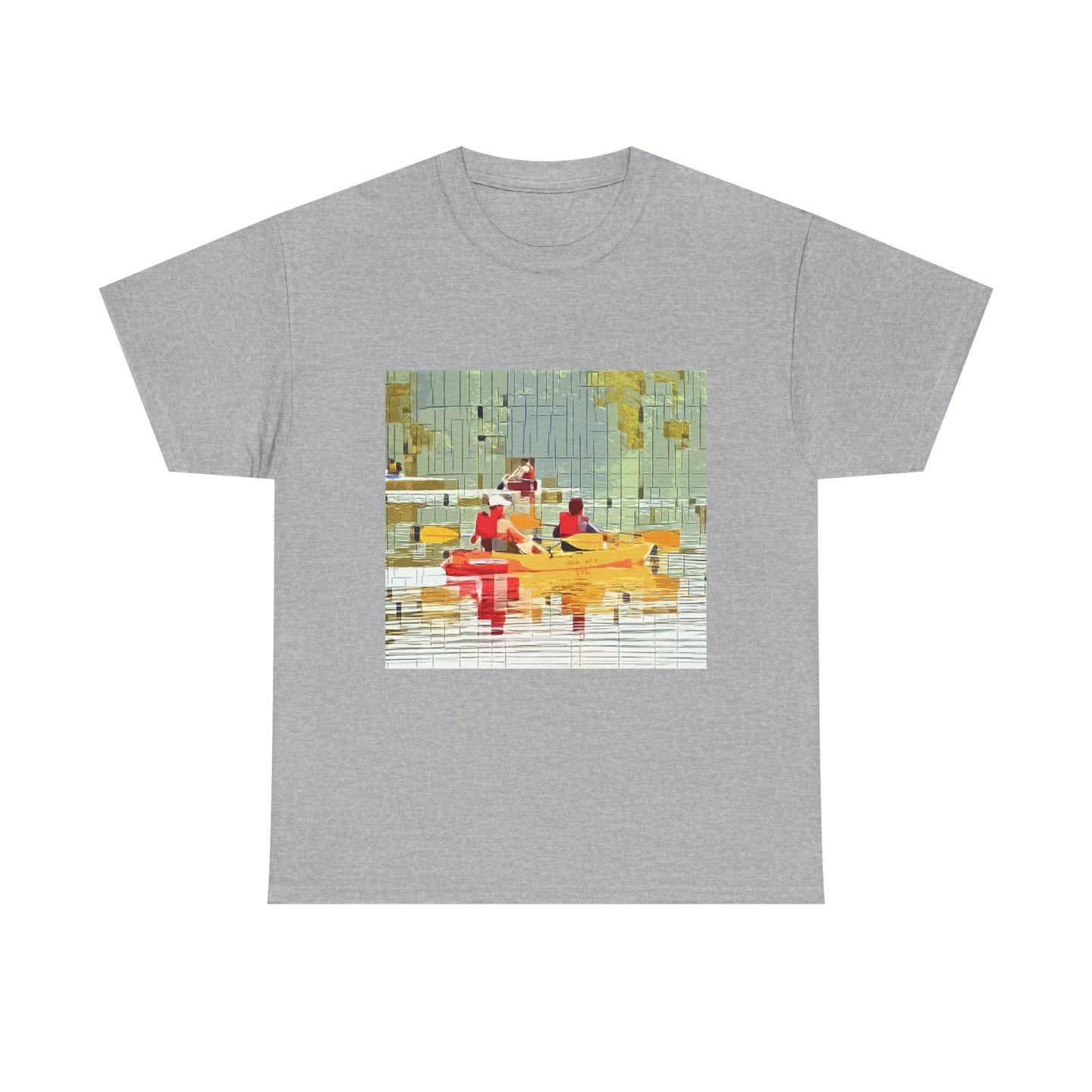 Kayak in the River - Amazing Unisex Heavy Cotton Tee
