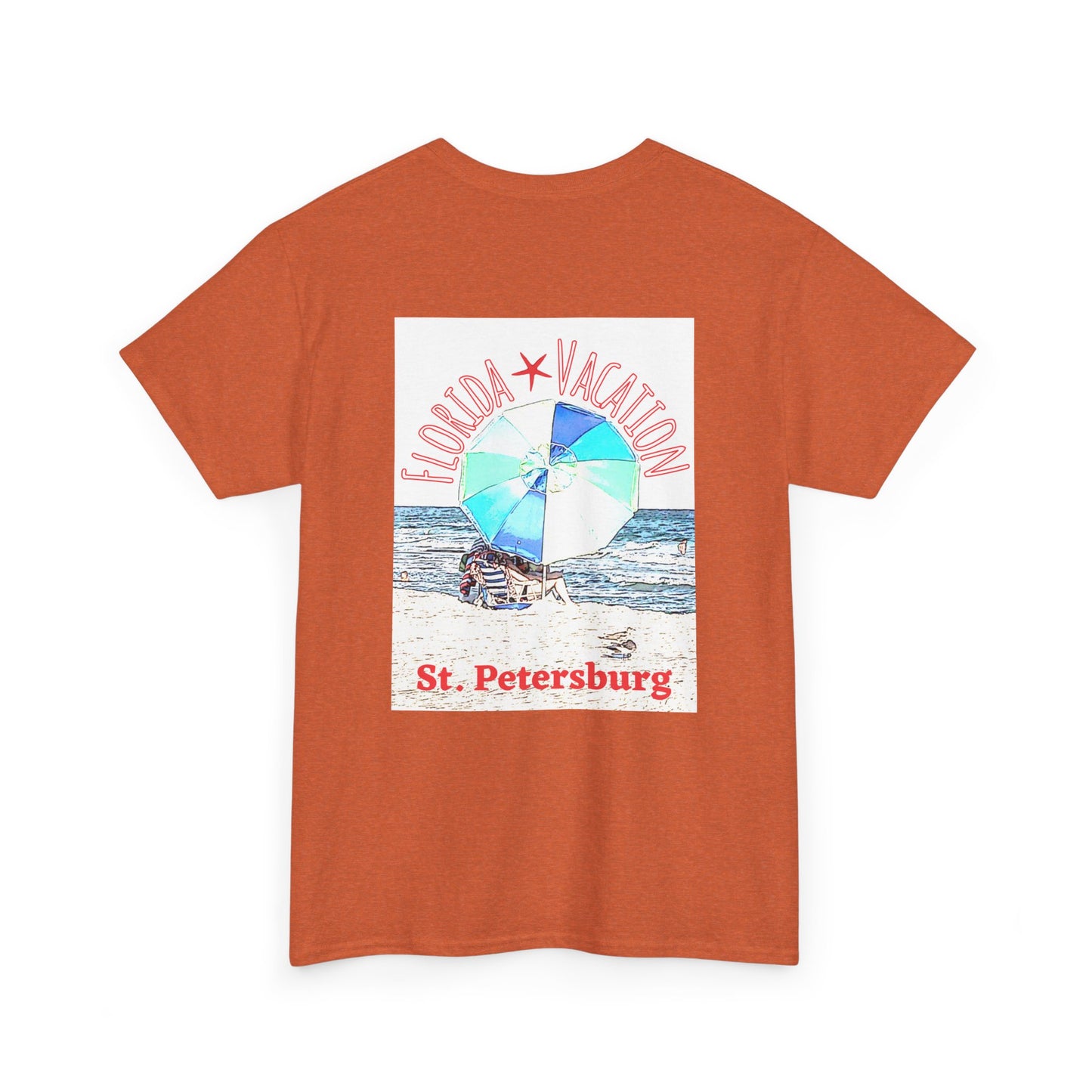 Florida Vacation St. Peterburg - Amazing Unisex Heavy Cotton Short Sleeve Tee Shirts!