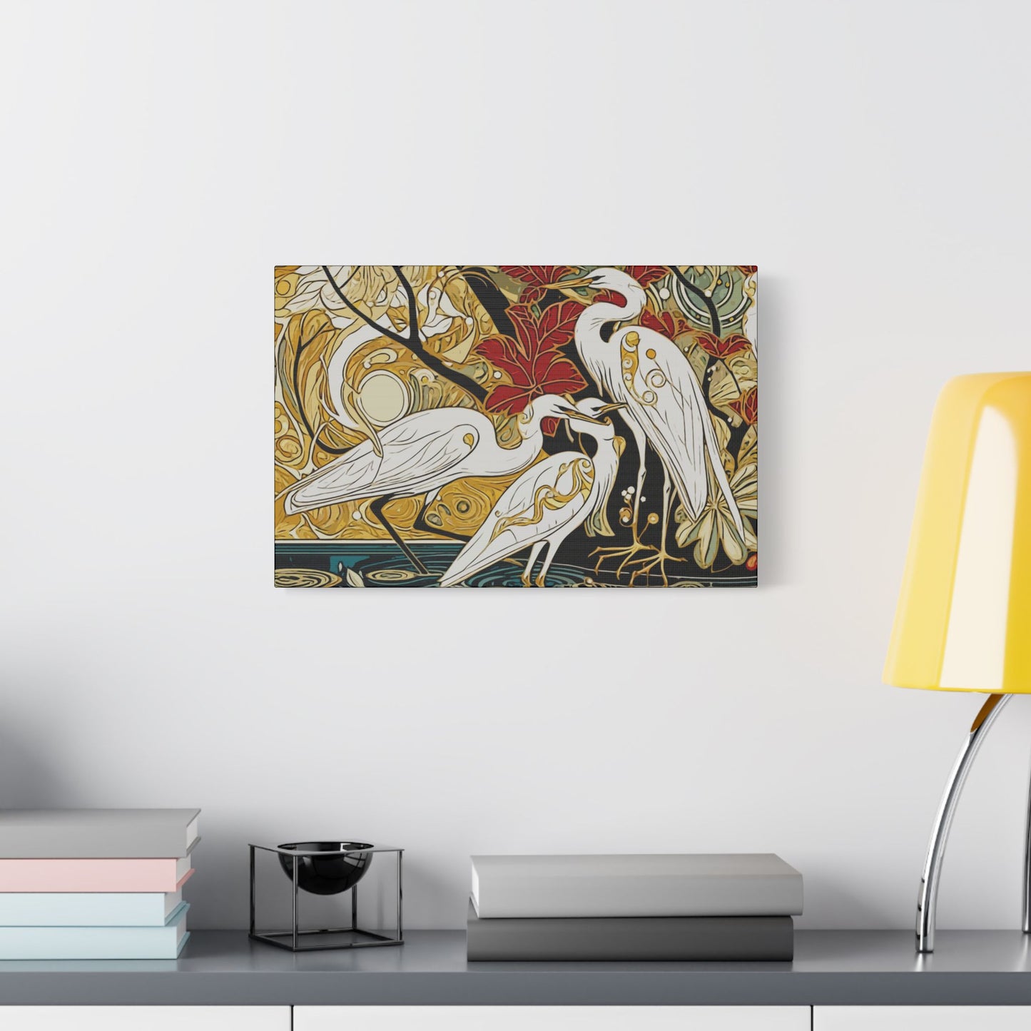 Gorgeous Birds- Art- Gallery Wrapped- Satin Stretched Canvas Gallery Wraps - No Frame Needed