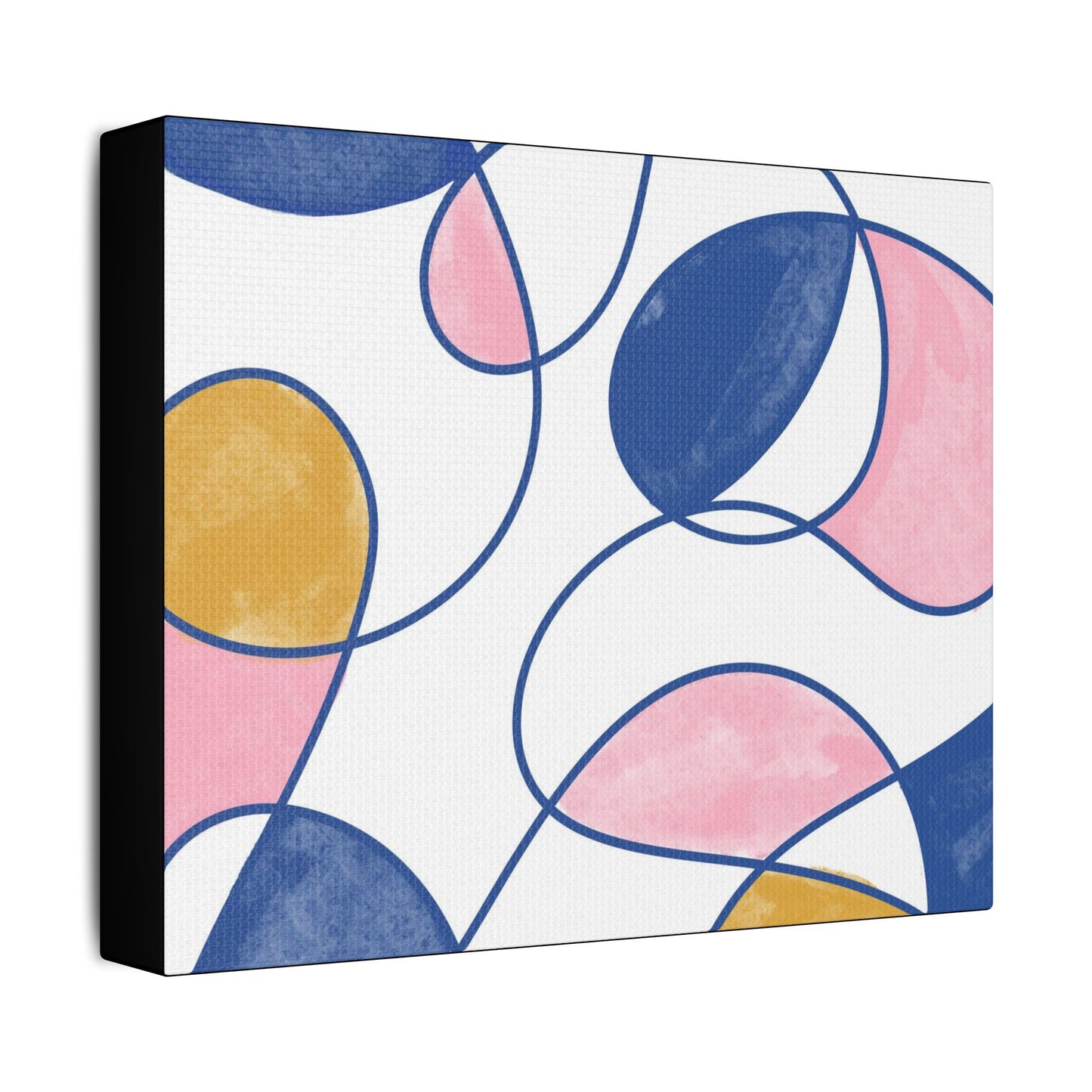 Colorful Abstract- Art- Gallery Wrapped- Satin Stretched Canvas Gallery Wraps - No Frame Needed