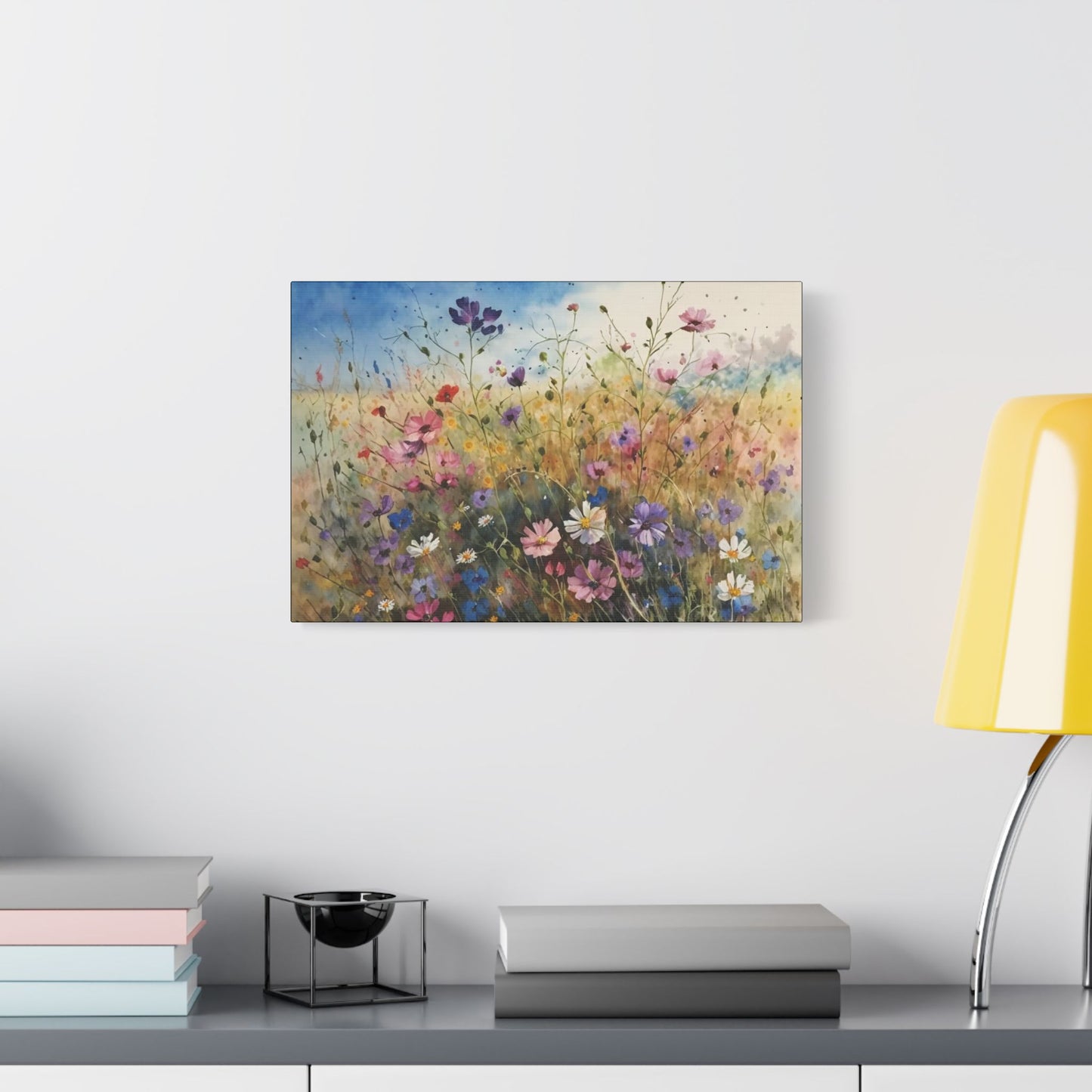 Wildflower Morning- Art- Gallery Wrapped- Satin Stretched Canvas Gallery Wraps - No Frame Needed