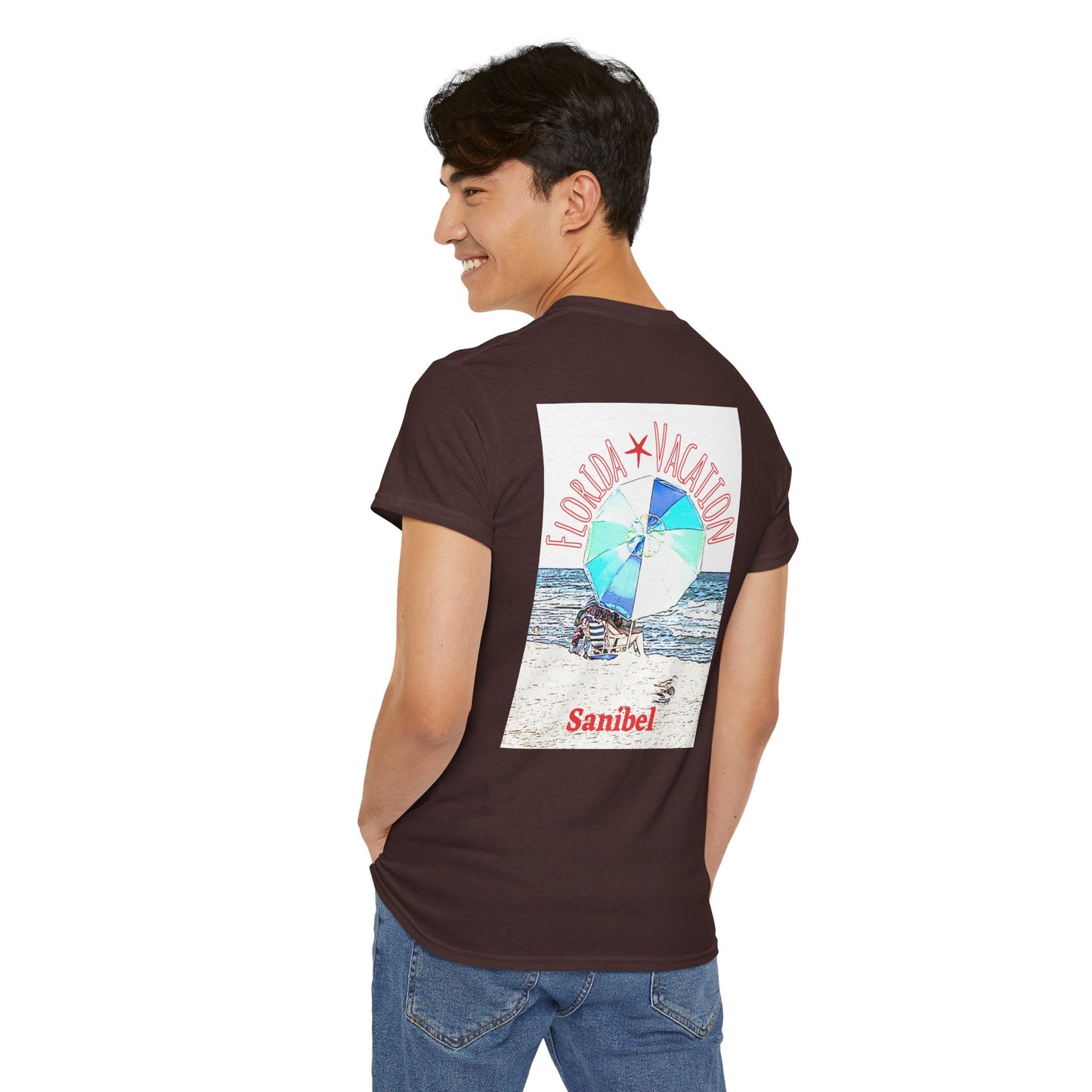 Florida Vacation Sanibel - Amazing Unisex Heavy Cotton Short Sleeve Tee Shirts!