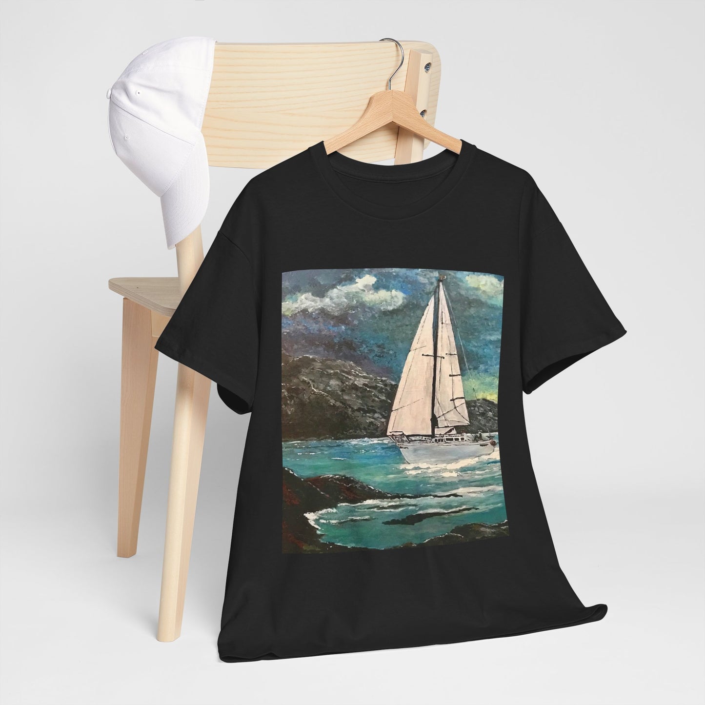 Tropical Sailing - Amazing Unisex Heavy Cotton Short Sleeve Tee Shirts!