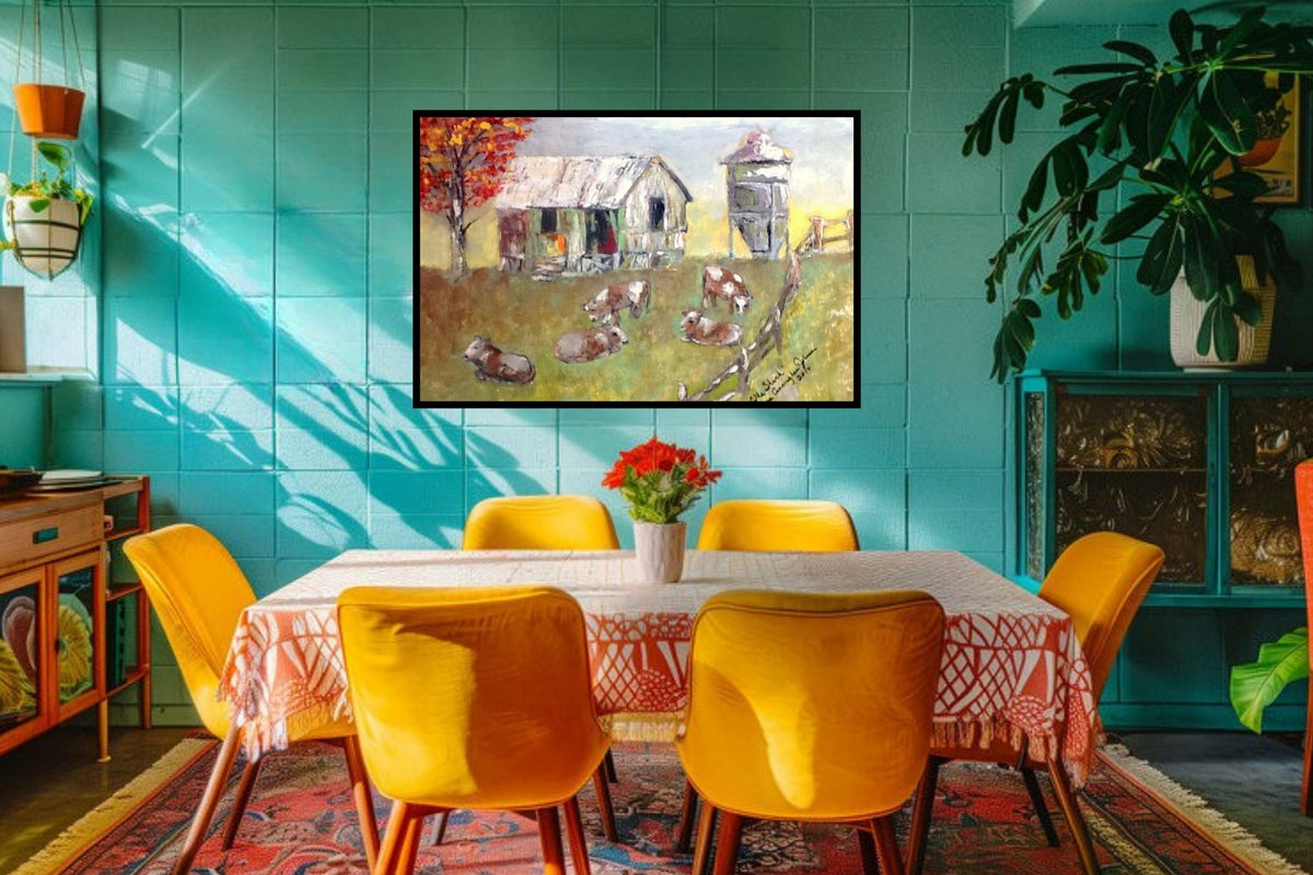 The Shack| Cattle-Animal-Farm| Prints, Canvas, Wood, or Metal Art
