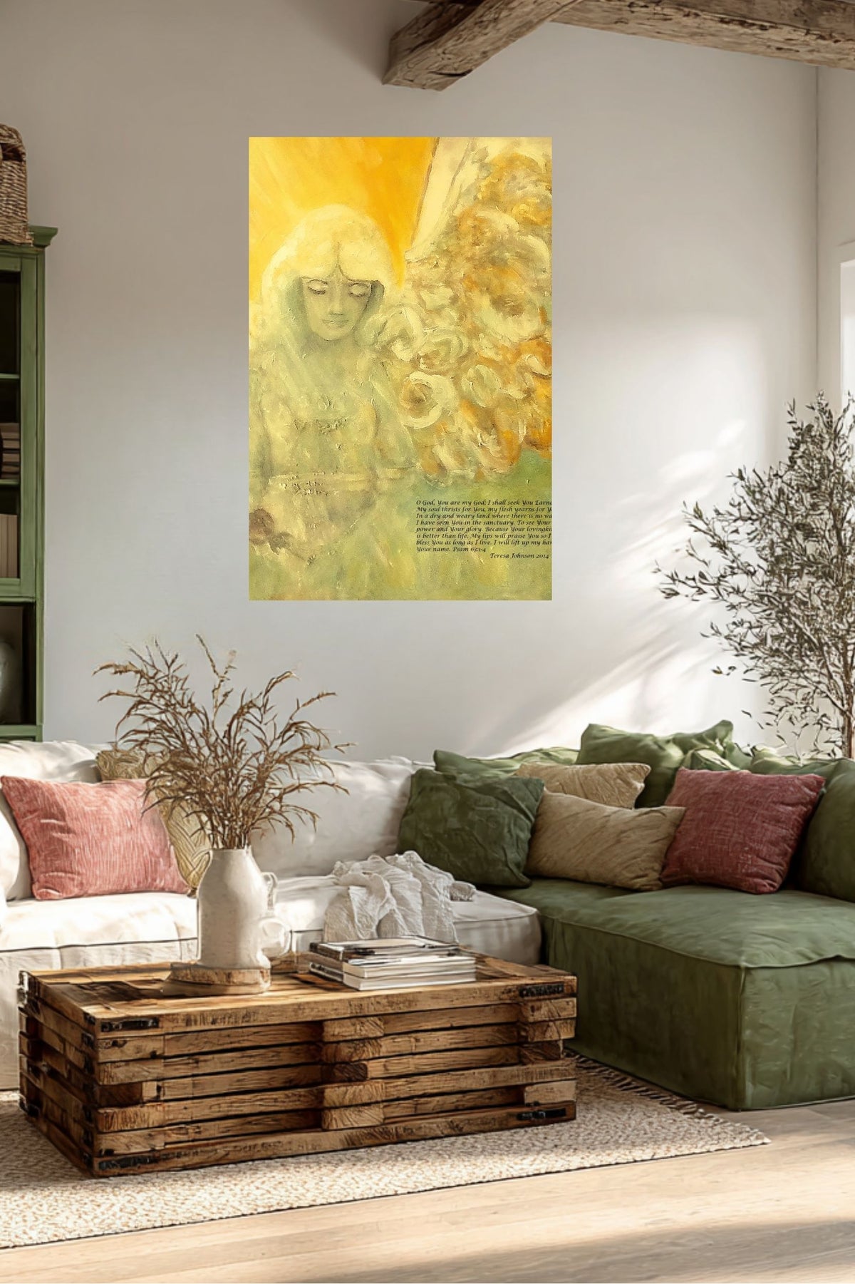 Angels Watch Over Thee| Heavenly Art| Inspiration| Print, Wood, Metal or Canvas- Heaven Being sent by God - Art by Teresa Johnson