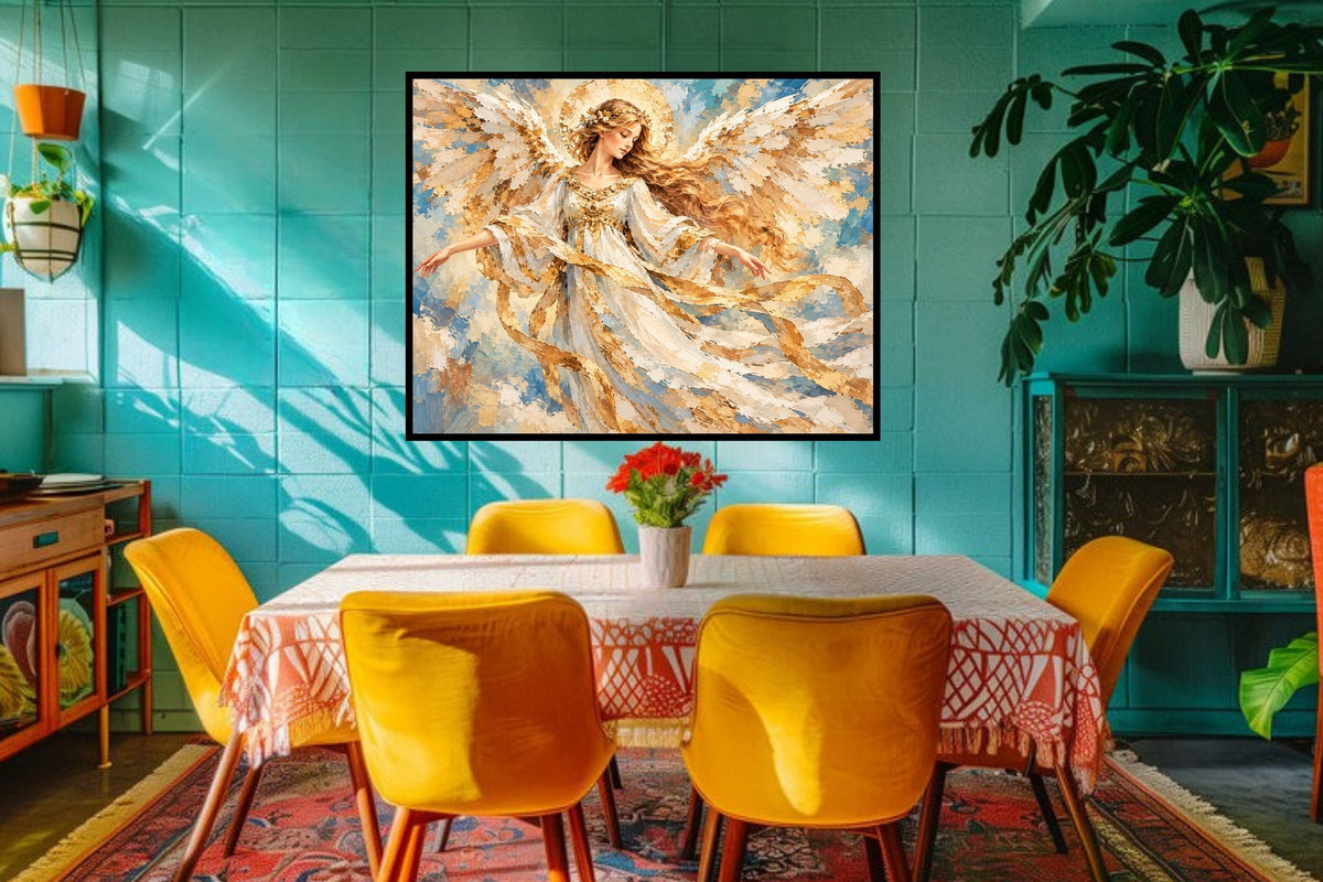 Heavens Golden Messenger | Angel Art | Prints Canvas Wood Or Metal Art