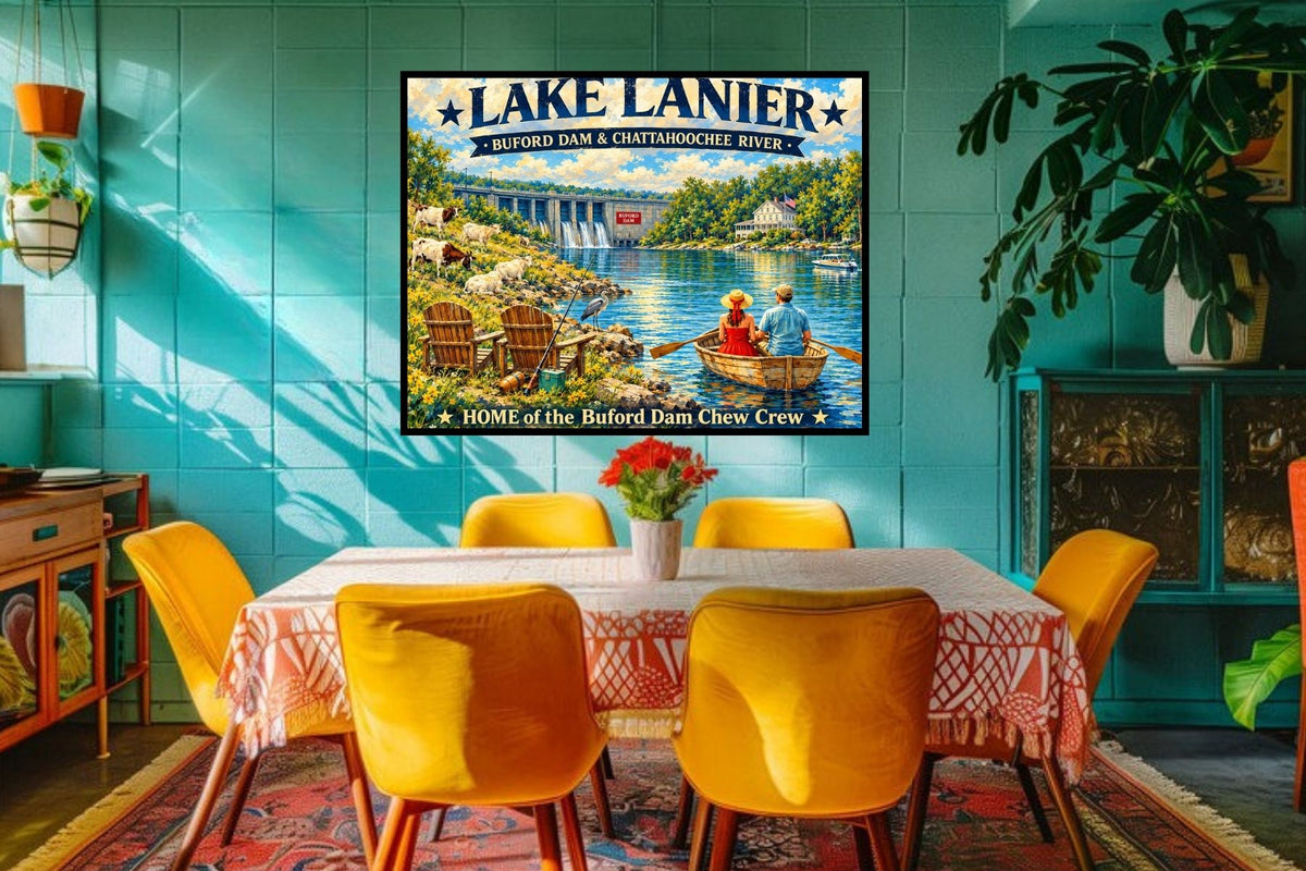 Lake Lanier Home of the Buford Chew Crew| Lake Living| Prints, Canvas, Wood, or Metal Art
