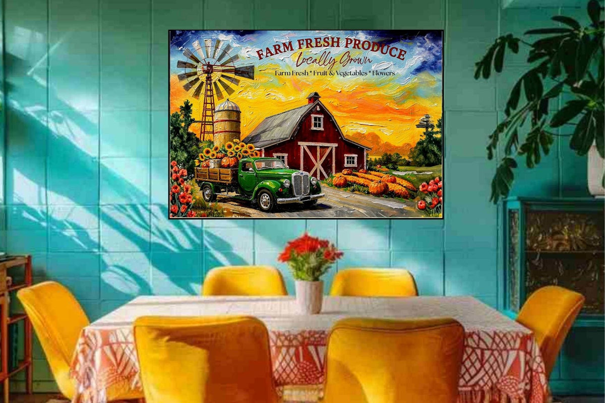 Fresh Grown Produce| Art Prints and Canvases. Giclee Paper- Wood-Metal- Canvas