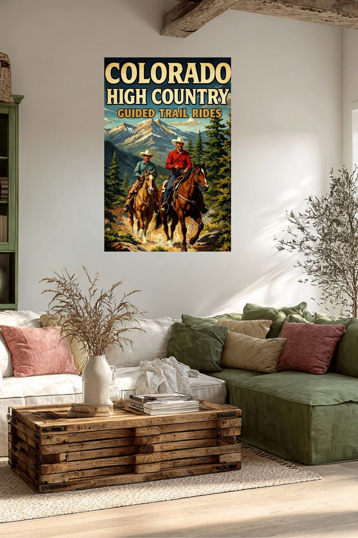Colorado High Country| Animal-Horse Riding- Art Giclee Paper- Wood- Metal- Canvas