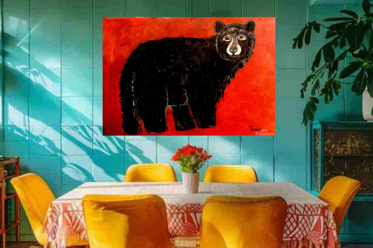 Black Mountain Bear| Animal Art| Prints, Canvas, Wood, or Metal Art