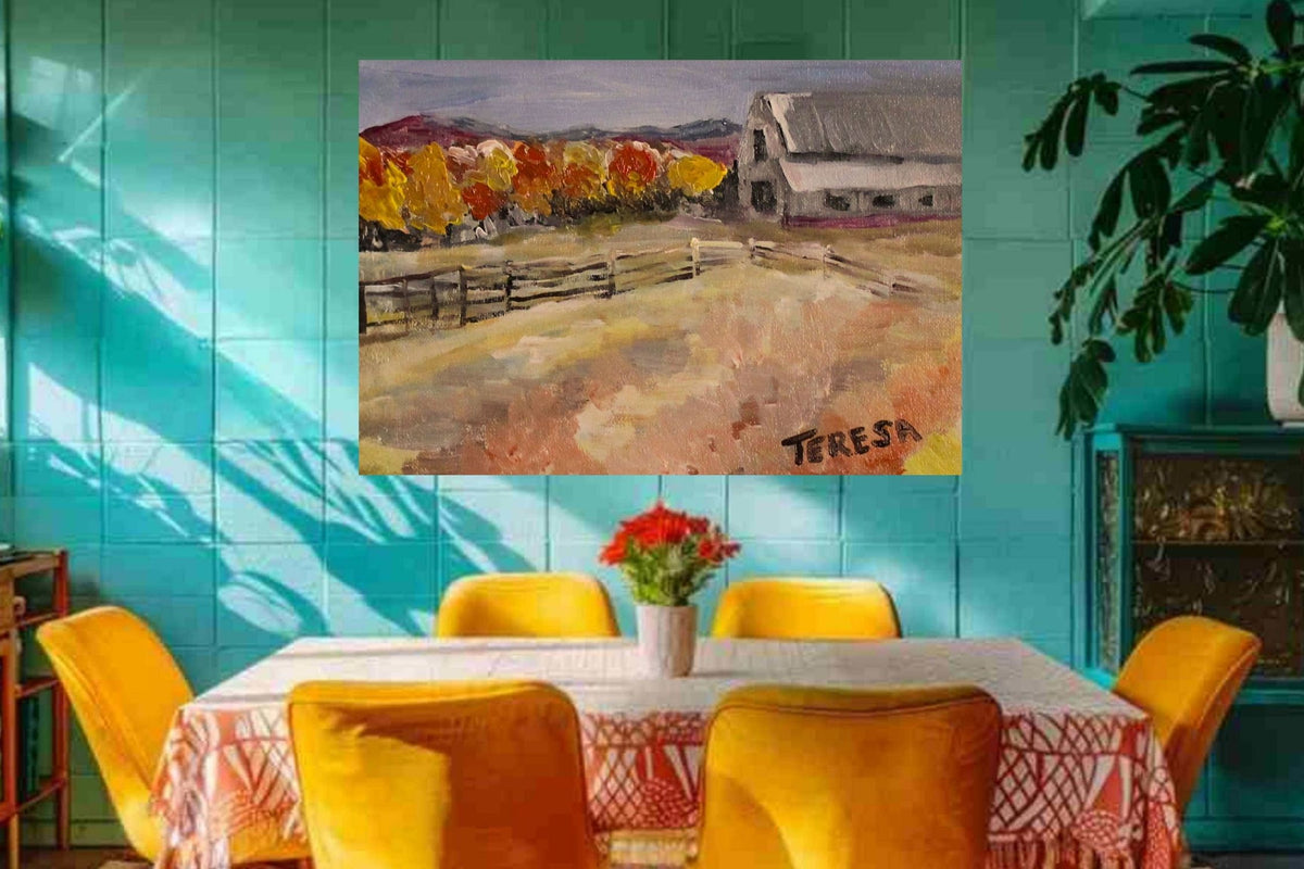 Harvest Farm- Giclee Paper- Wood- Metal- Canvas