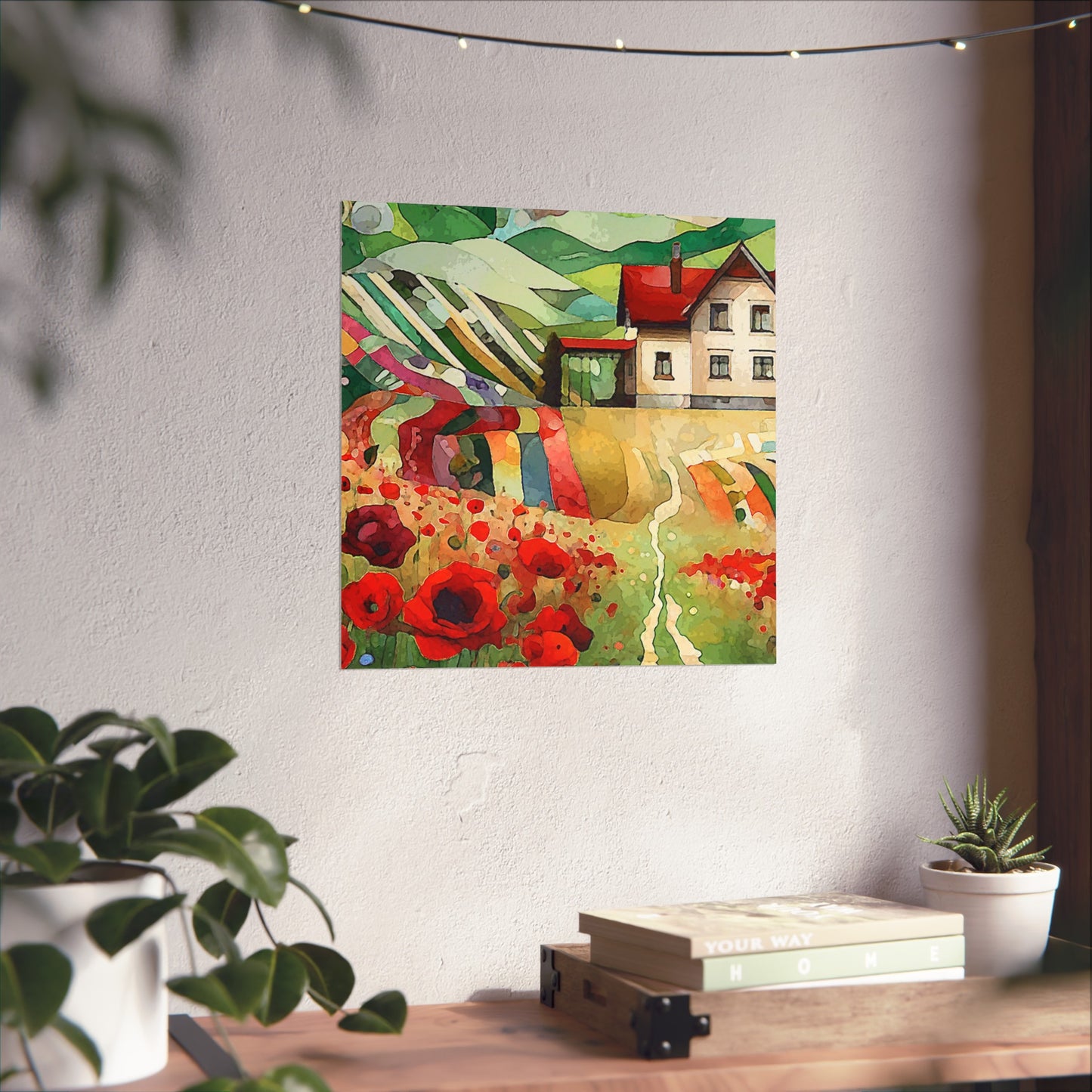 Poppy Hill House- Art- Giclée Technique Fine Art Posters- No Frame