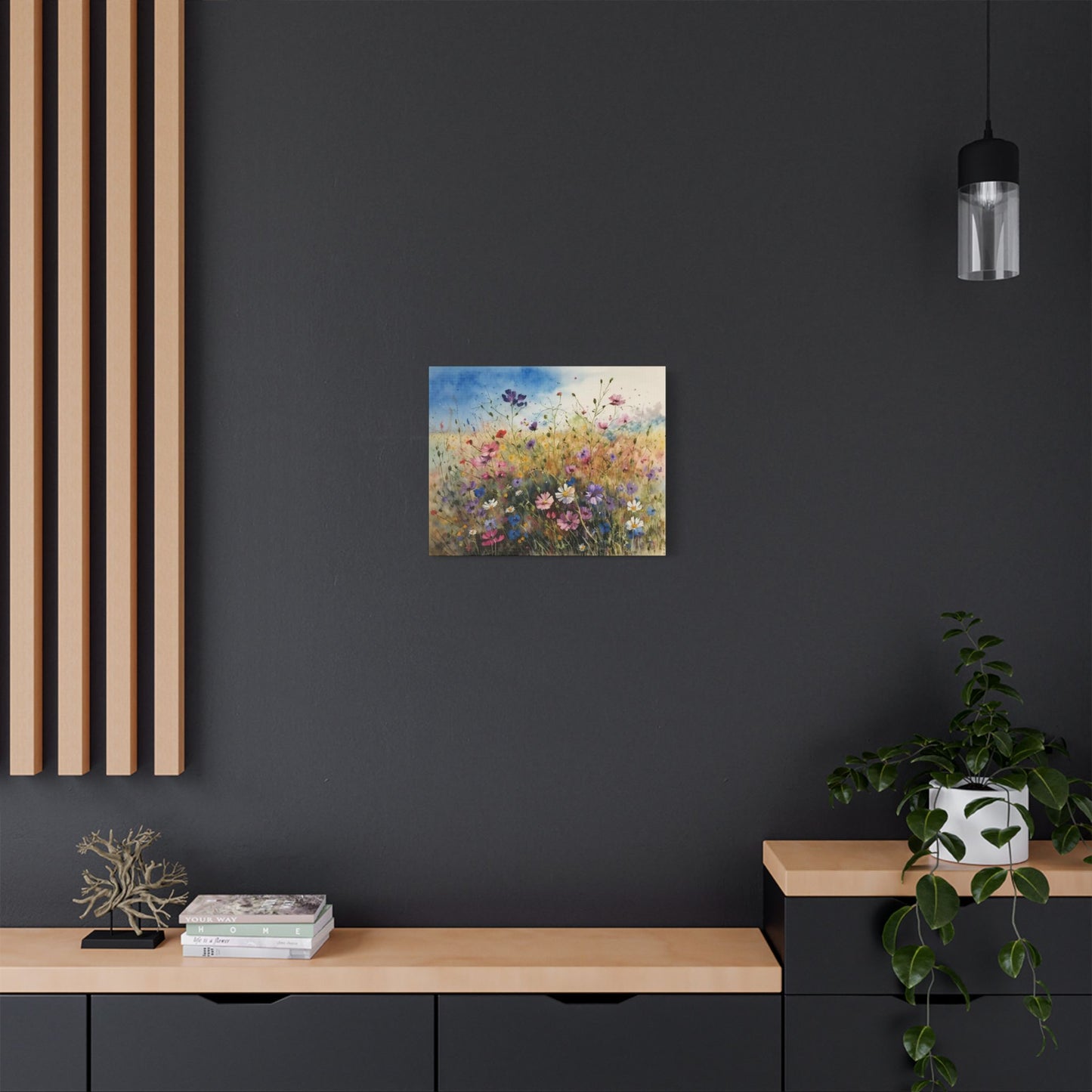 Wildflower Morning- Art- Gallery Wrapped- Satin Stretched Canvas Gallery Wraps - No Frame Needed