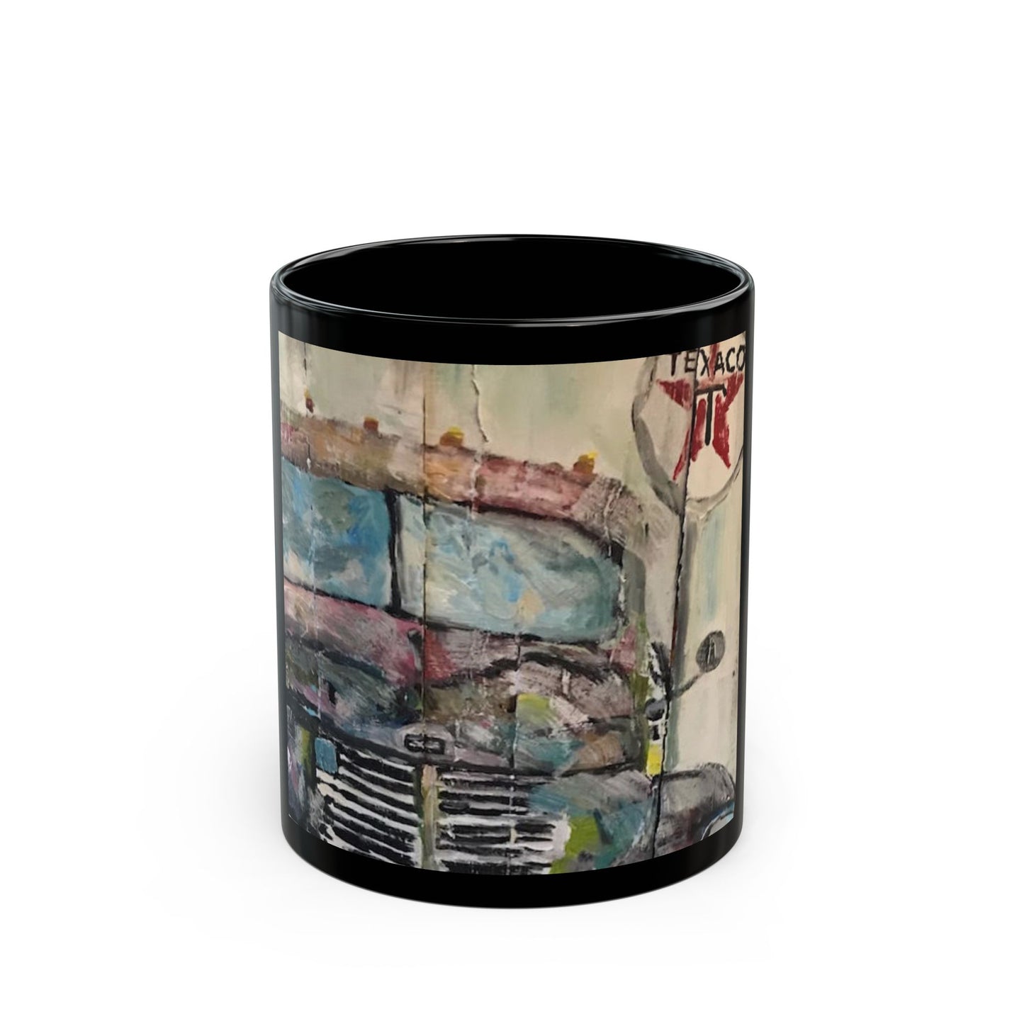 The Texico Sign- 11 oz or 15 oz Ceramic Black Mugs