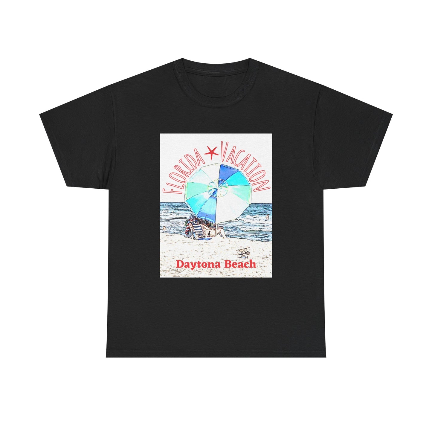 Florida Vacation Daytona Beach - Amazing Unisex Heavy Cotton Tee