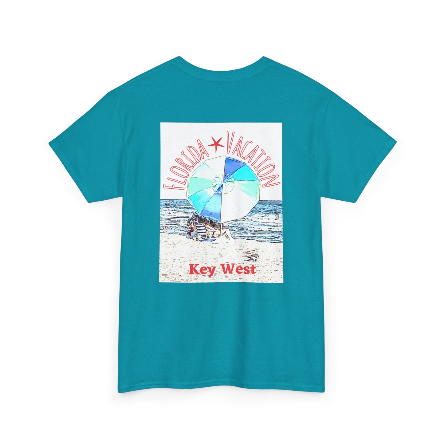 Florida Vacation Key West - Amazing Unisex Heavy Cotton Short Sleeve Tee Shirts!