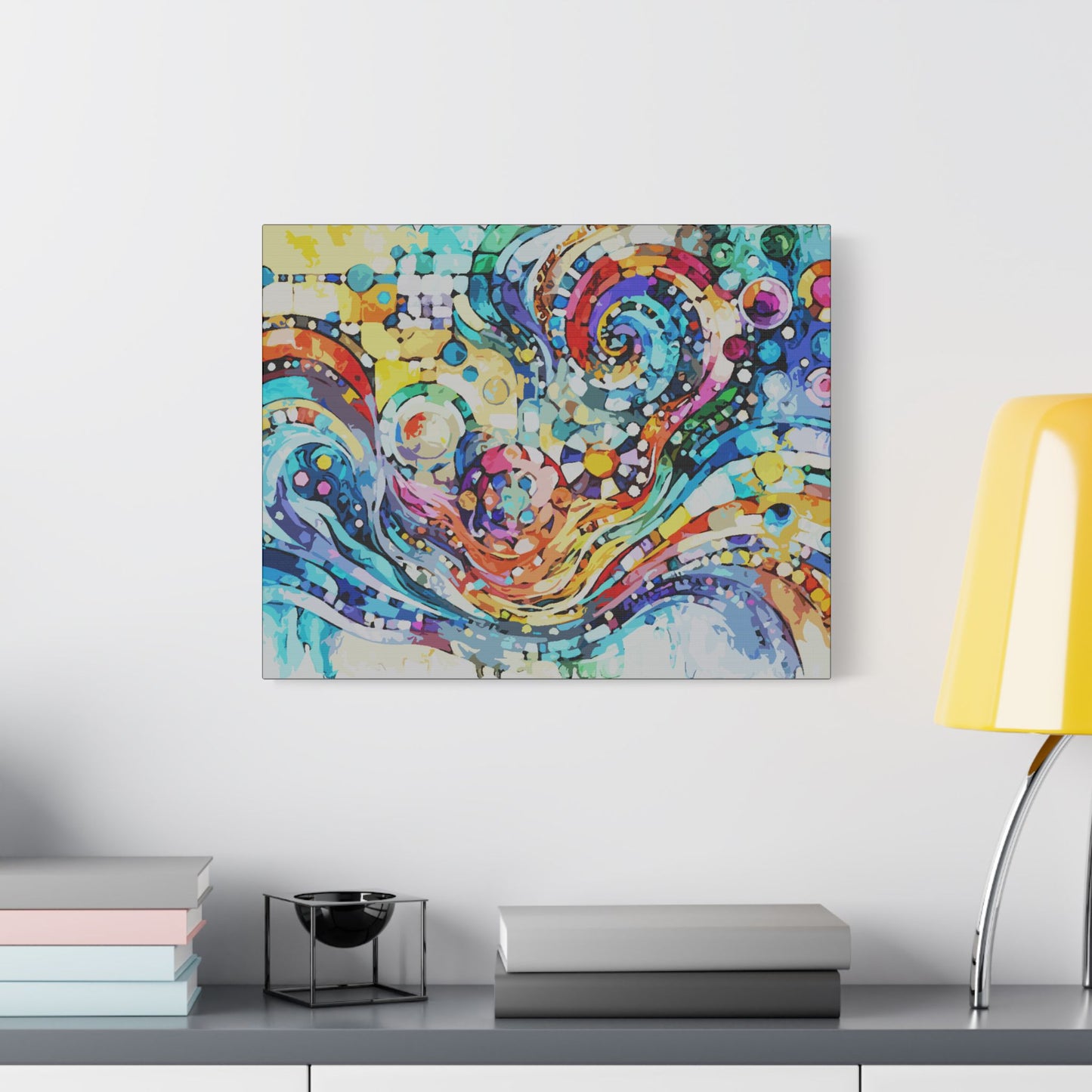 Rolling Waves- Art- Gallery Wrapped- Satin Stretched Canvas Gallery Wraps - No Frame Needed