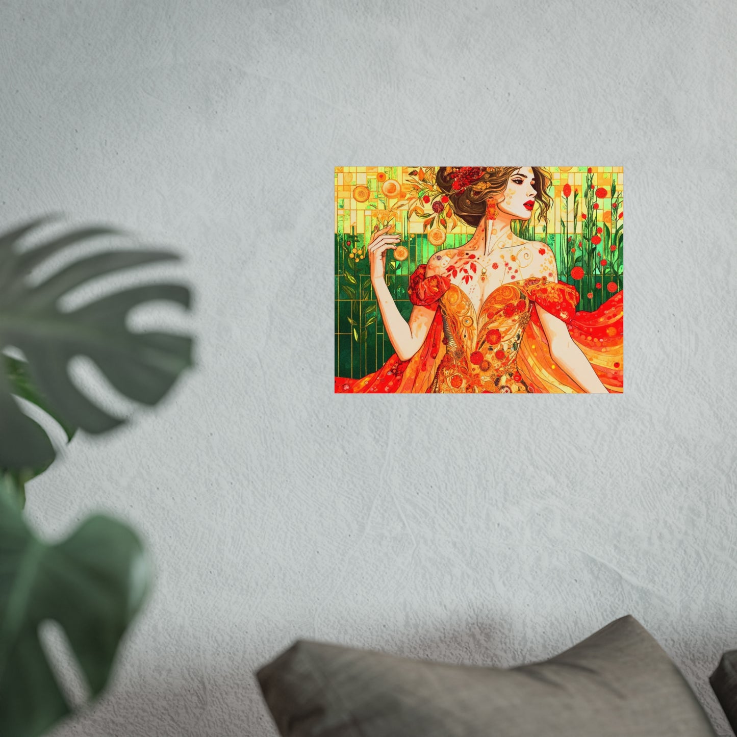 Autumn Queen Art- Giclée Technique Fine Art Posters- No Frame