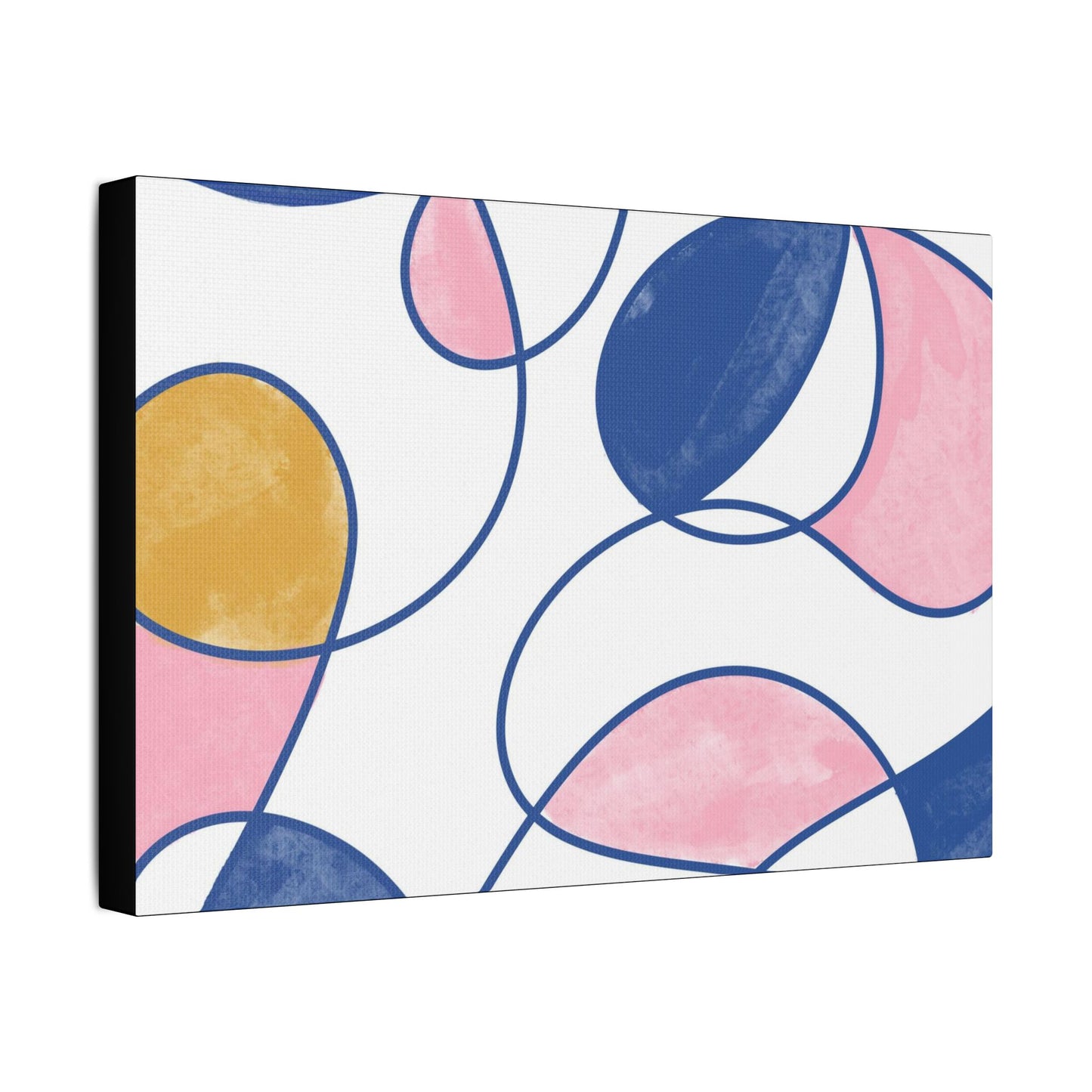 Colorful Abstract- Art- Gallery Wrapped- Satin Stretched Canvas Gallery Wraps - No Frame Needed