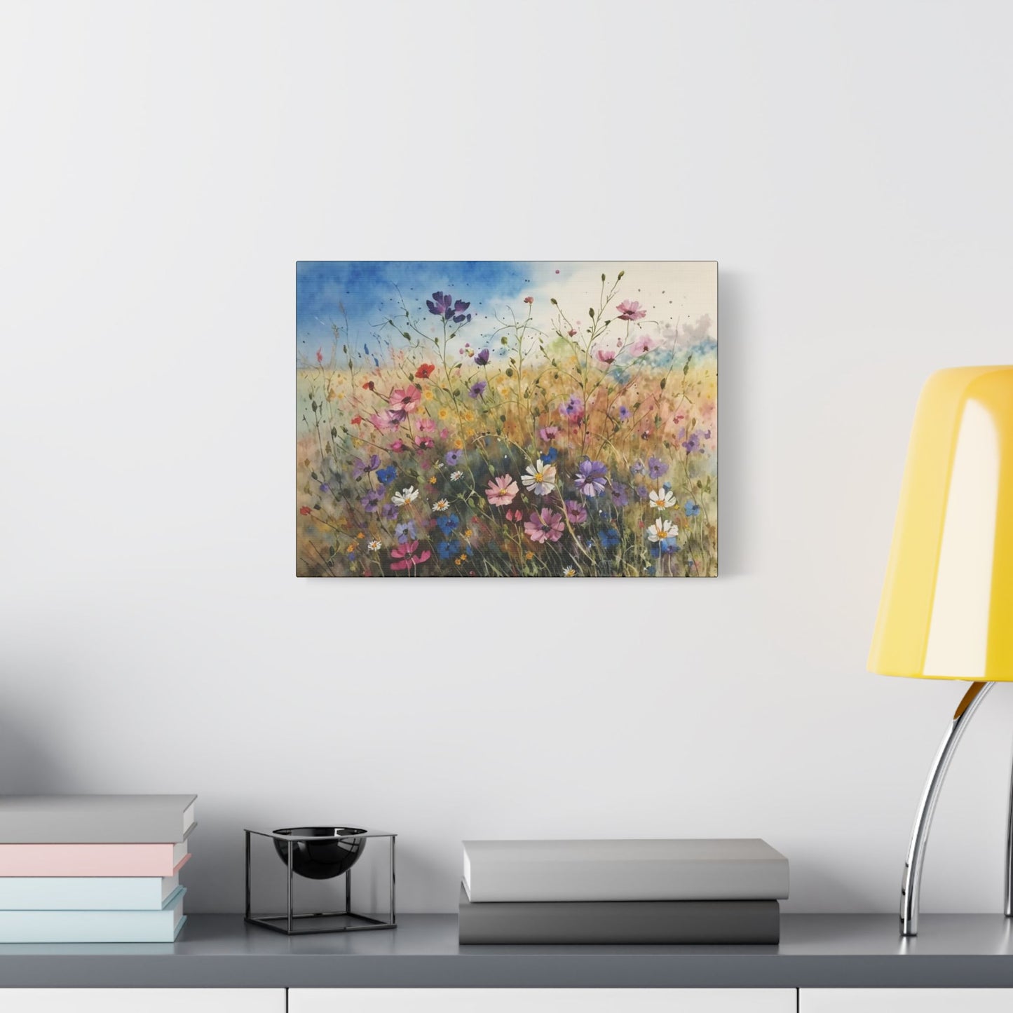 Wildflower Morning- Art- Gallery Wrapped- Satin Stretched Canvas Gallery Wraps - No Frame Needed