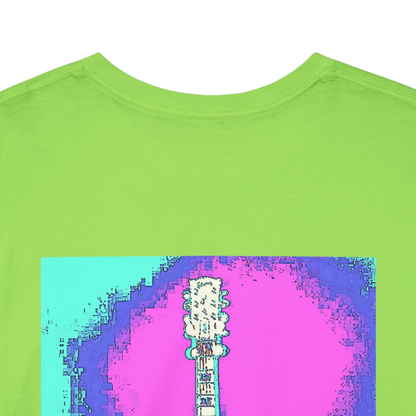 Psychedelic Guitar- Amazing Unisex Heavy Cotton Short Sleeve Tee Shirts!