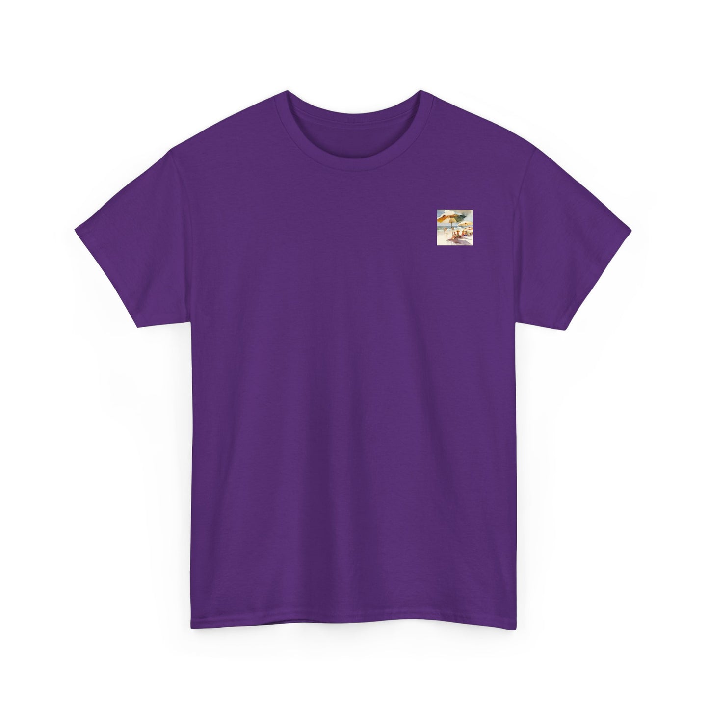 At the Beach   Amazing Unisex Heavy Cotton Short Sleeve Tee Shirts!