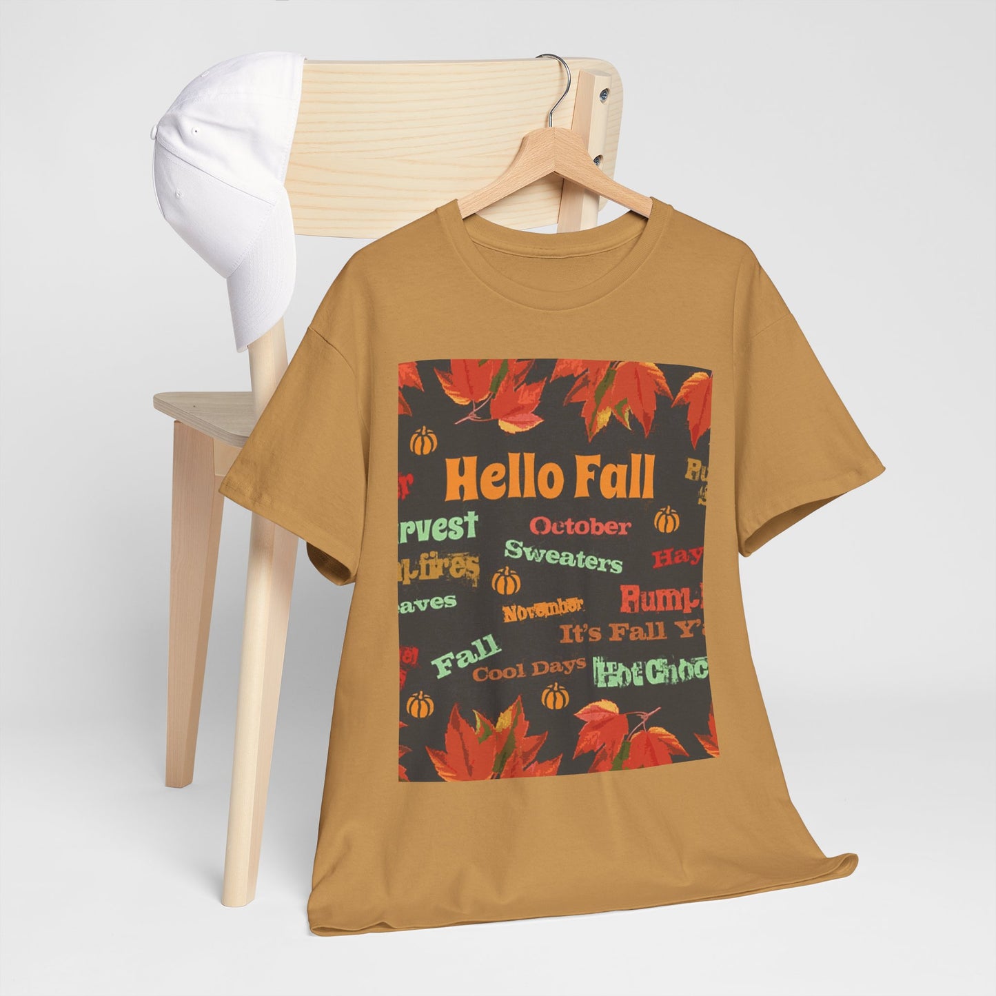 Hello Fall -Amazing Unisex Heavy Cotton Short Sleeve Tee Shirts!