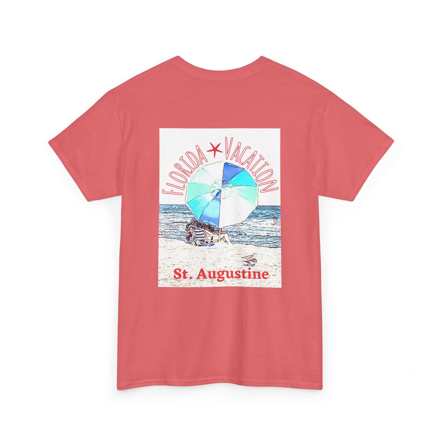 Florida Vacation St. Augustine- Amazing Unisex Heavy Cotton Short Sleeve Tee Shirts!