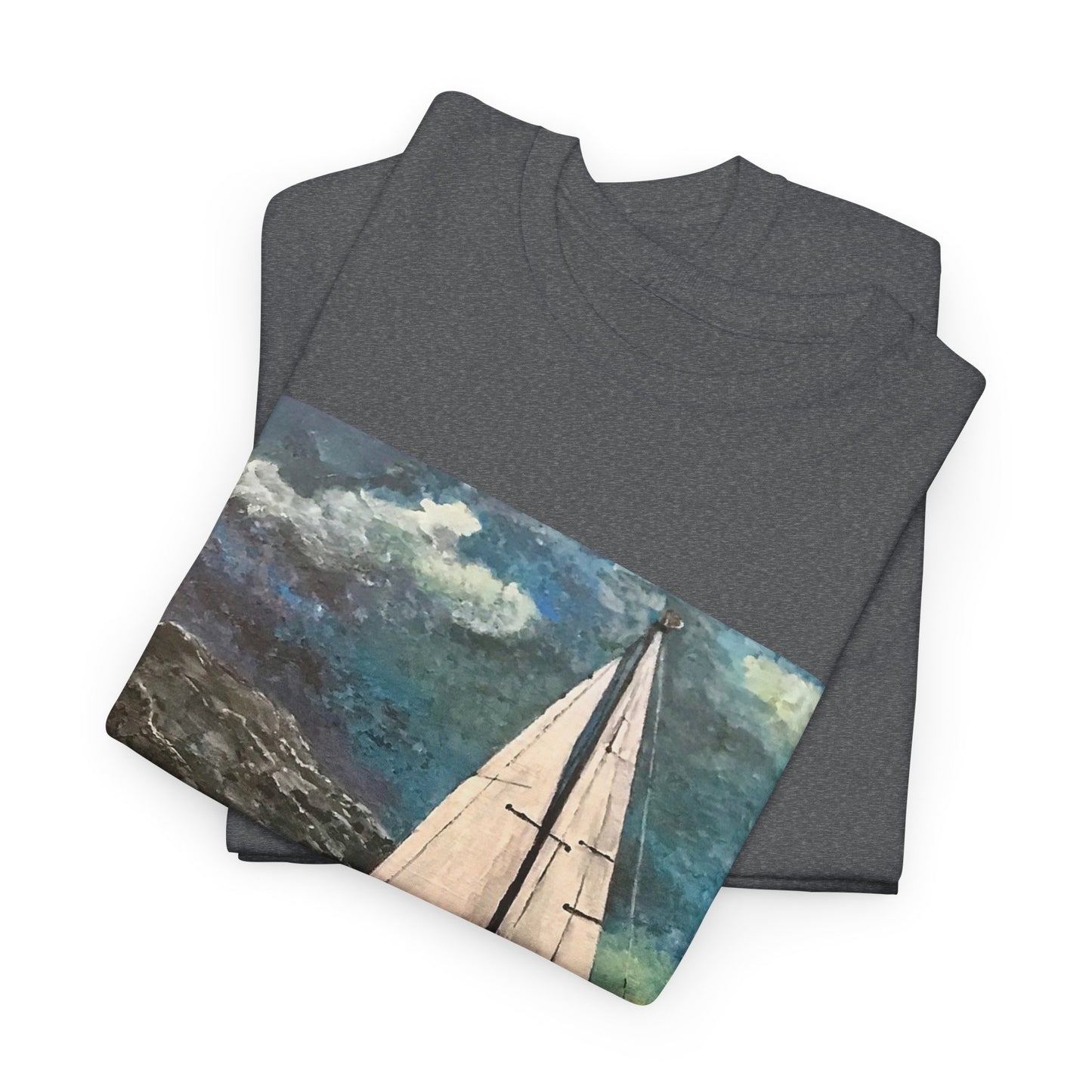 Tropical Sailing - Amazing Unisex Heavy Cotton Short Sleeve Tee Shirts!