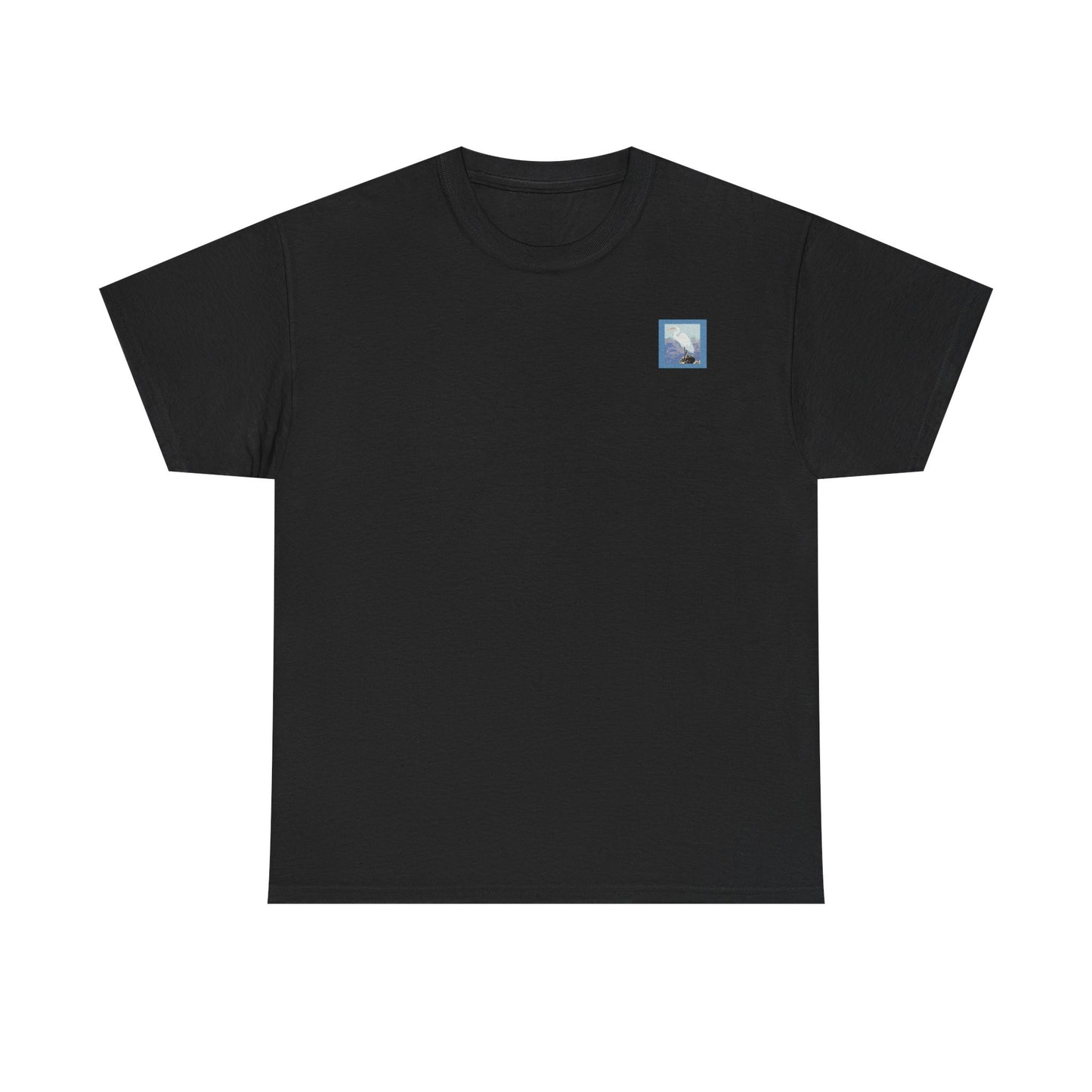 White Egret- Amazing Unisex Heavy Cotton Short Sleeve Tee Shirts!