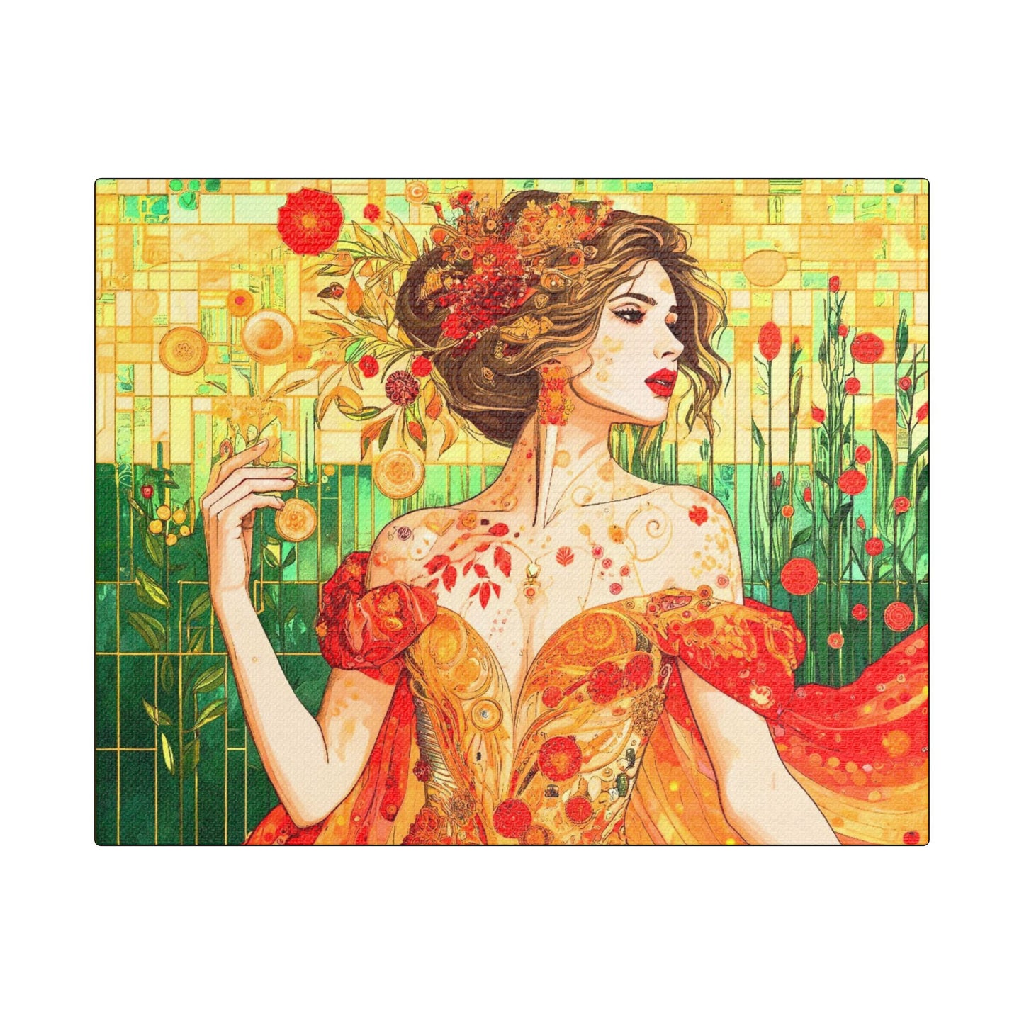 Autumn Queen  -Art- Gallery Wrapped- Satin Stretched Canvas Gallery Wraps - No Frame Needed