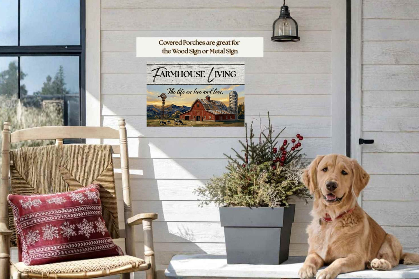 Farmhouse Living| The Life We Love And Live| Prints on Paper- Canvas- Wood- Metal  Panels
