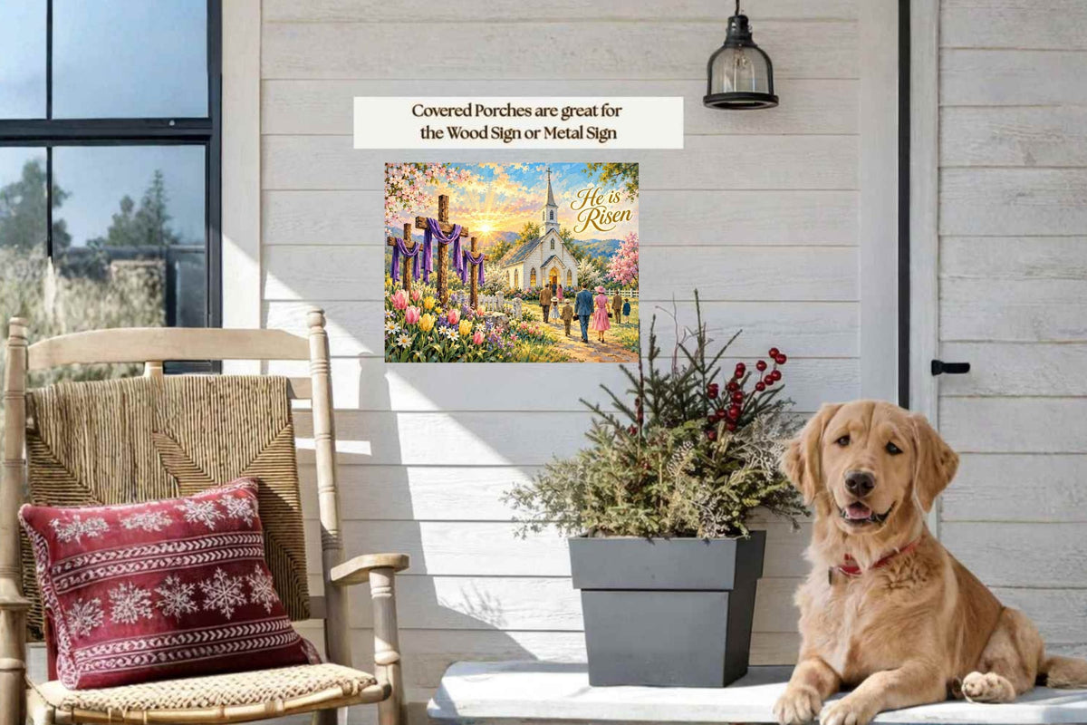 Easter Morning At the Country Church| Prints, Canvas, Wood, or Metal Art