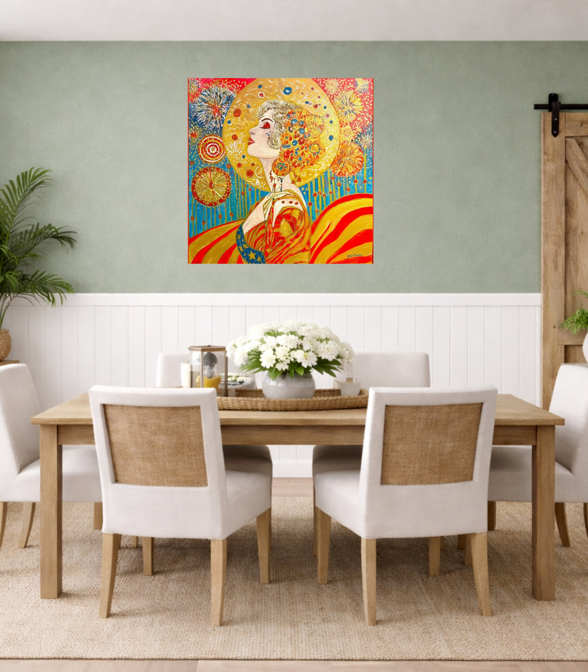 Miss Liberty | Original Teresa Johnson Patriotic Art Print | Lady Liberty Americana Wall Art | Giclée Paper • Wood • Metal • Canvas